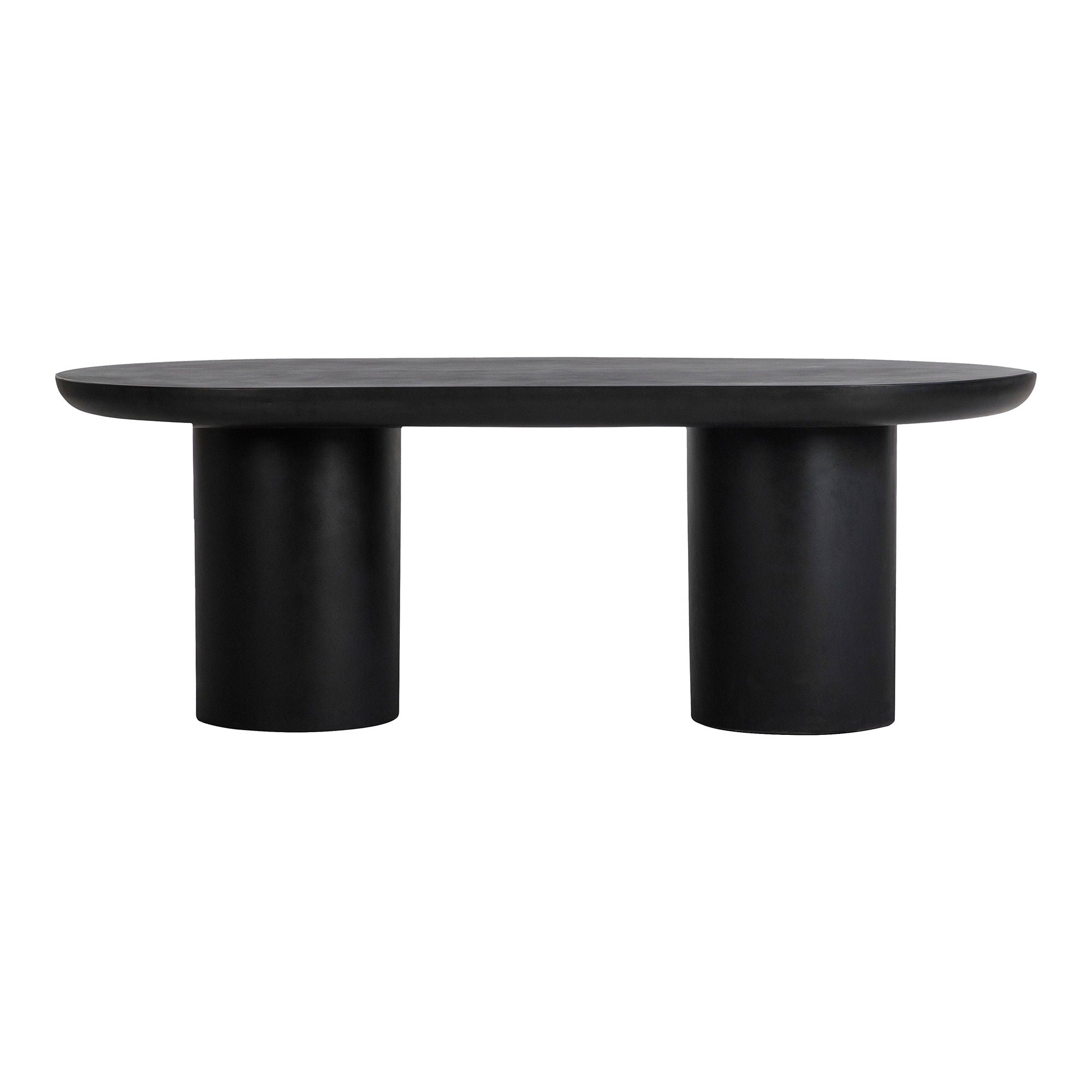 Rocca - Cement Dining Table - Black - Image 1