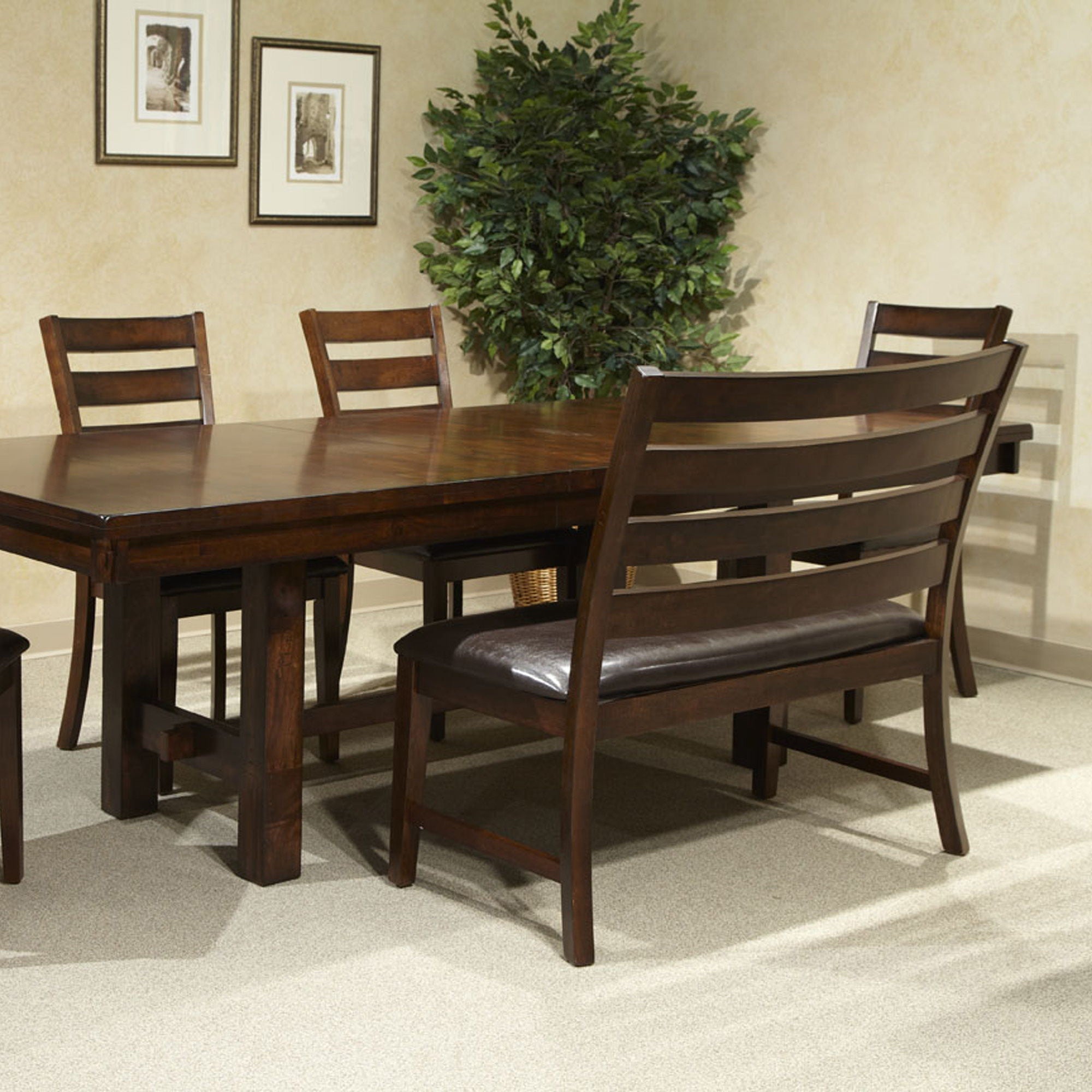 Kona - Ladder Counter Bench - Raisin - Image 2