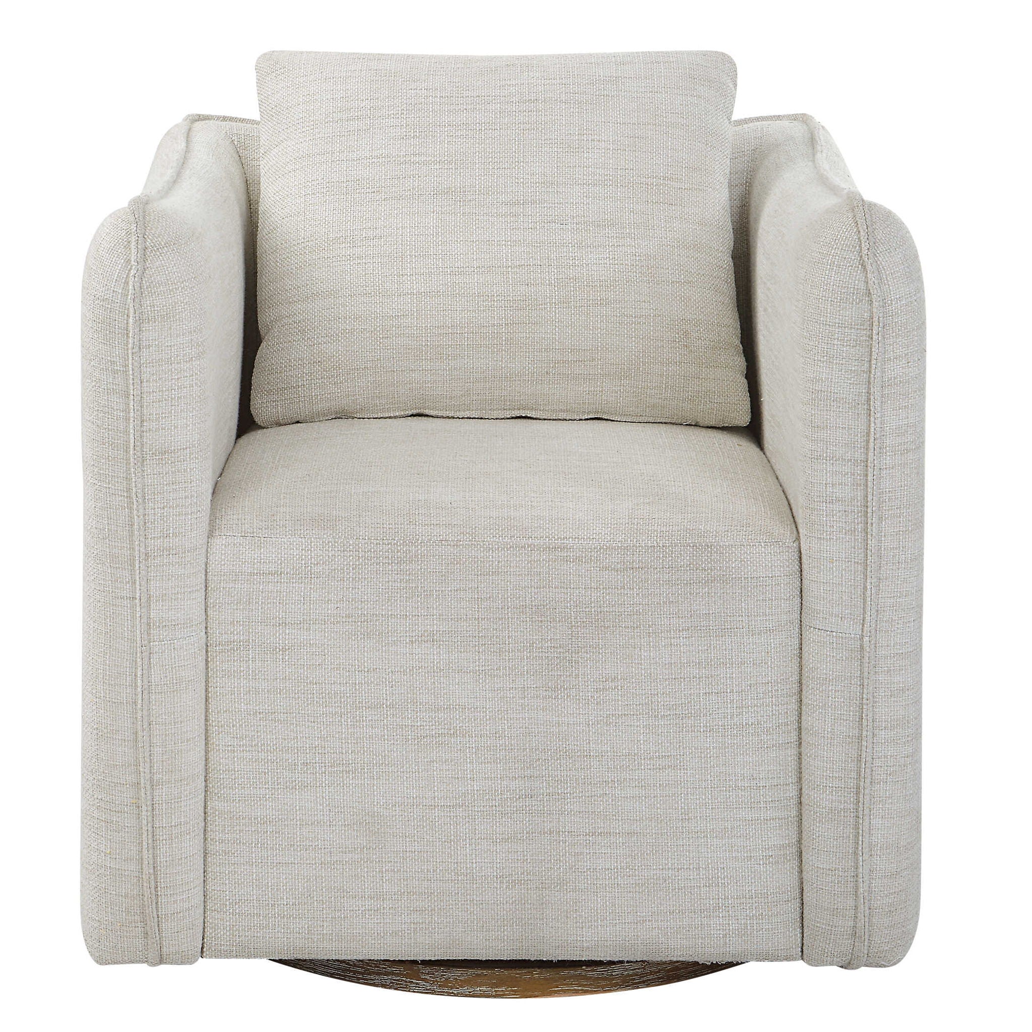 Corben – Swivel Armchair – Silver