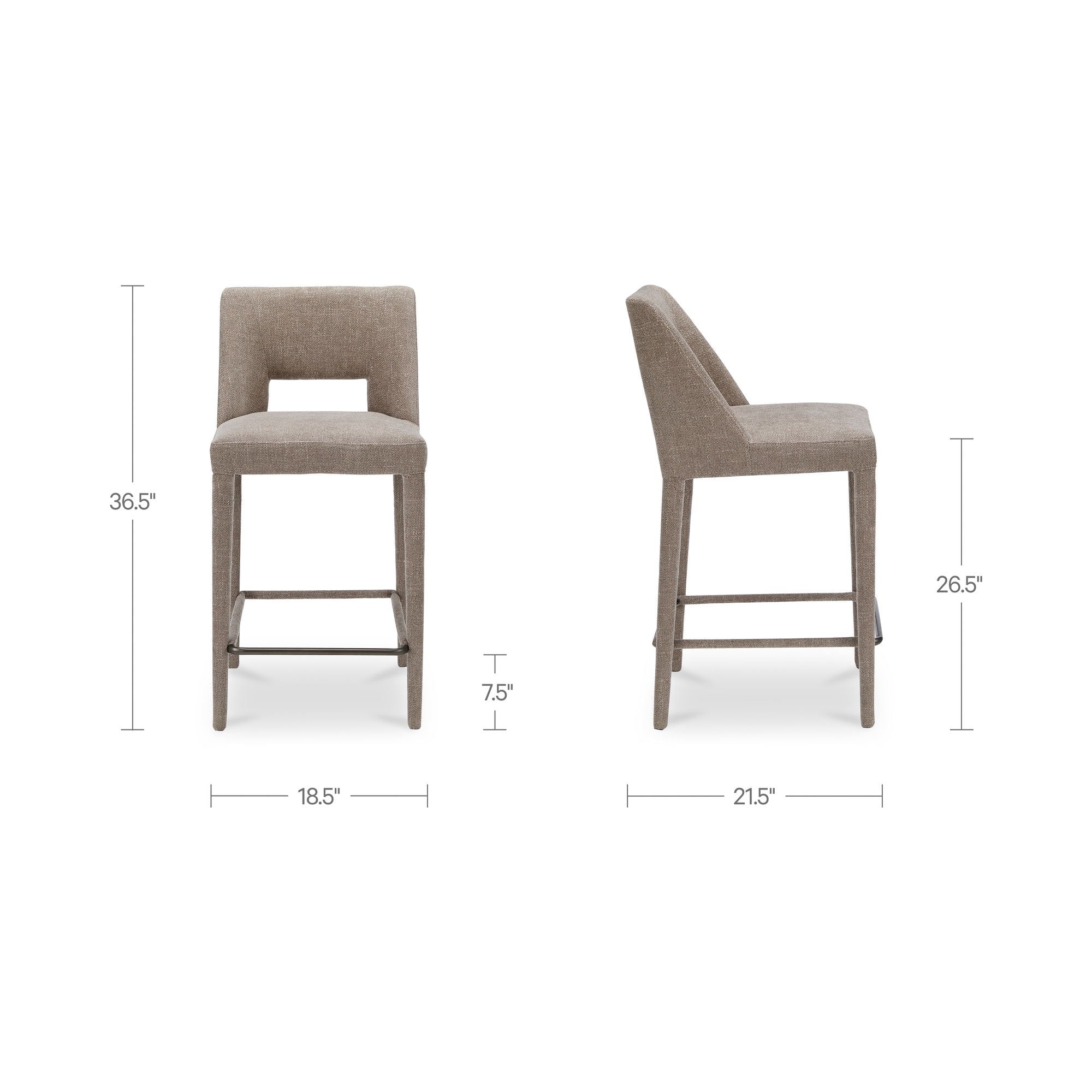 Joyce - Counter Height (24"-27") - Light Brown - Image 3