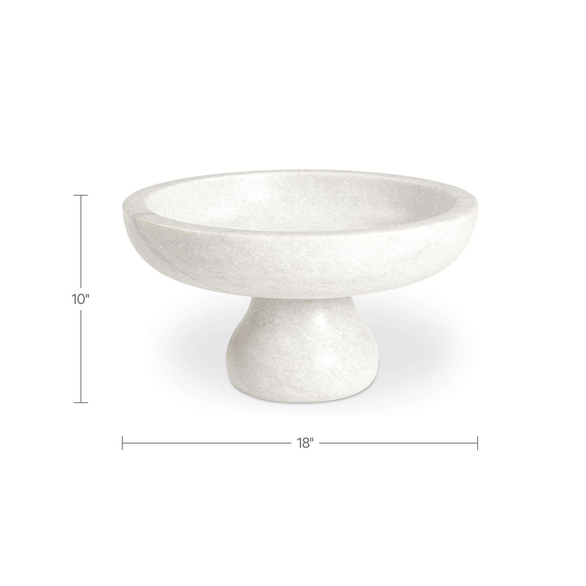 Palermo - Pedestal Bowl - White - Image 2