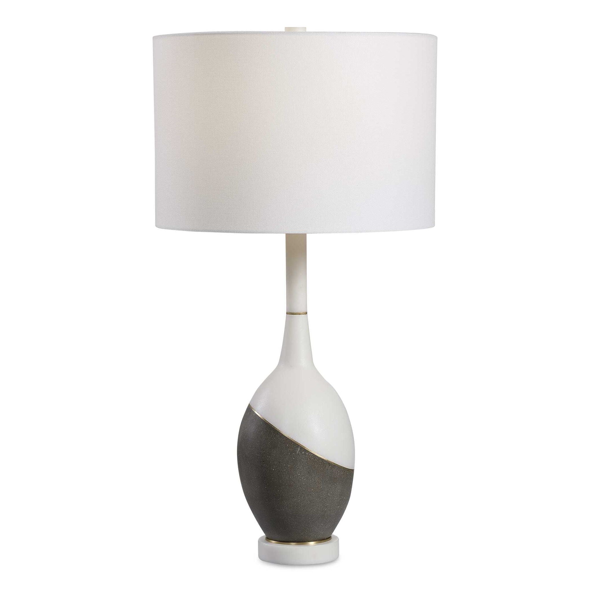 Tanali - Modern Table Lamp - White & Gray - Image 1