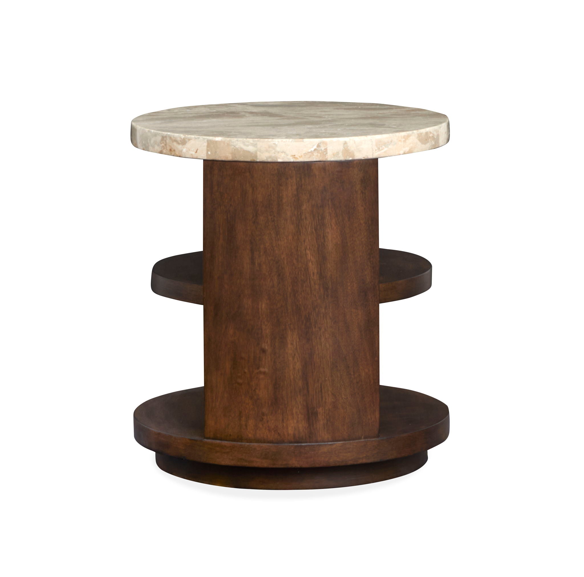 McPherson - Round End Table - Burnt Umber - Image 3
