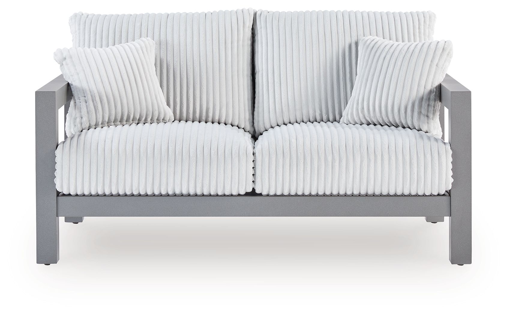 Hurley Park - Loveseat With Cushion - Gray - Image 1