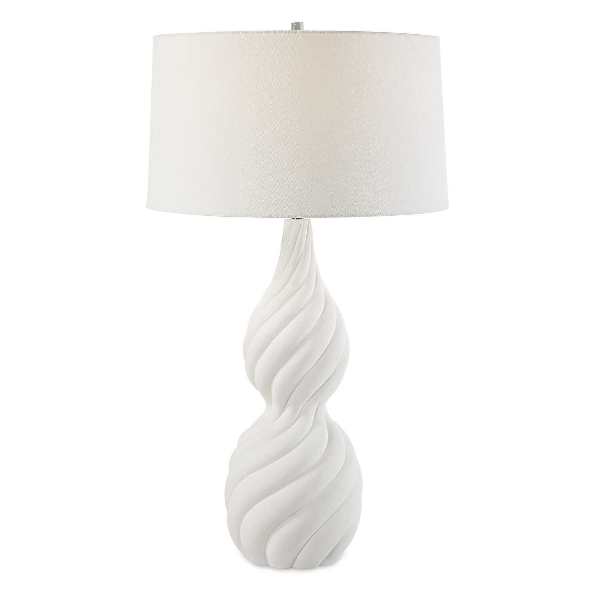Twisted Swirl - Table Lamp - White - Image 1