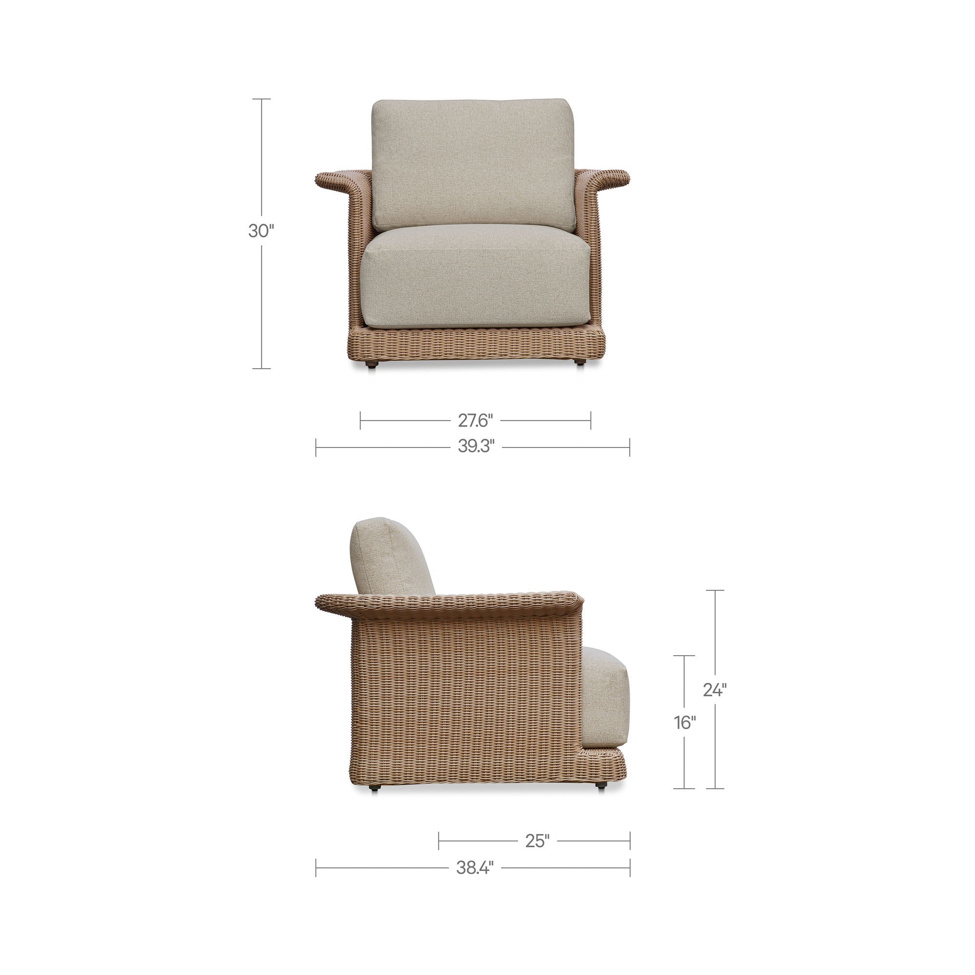 Meredith - Arm Chair - Beige - Image 3