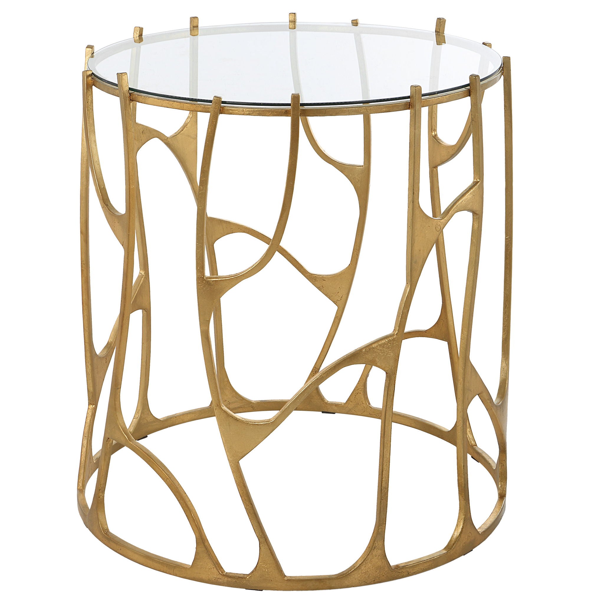 Ritual - Round Gold Side Table - Image 1