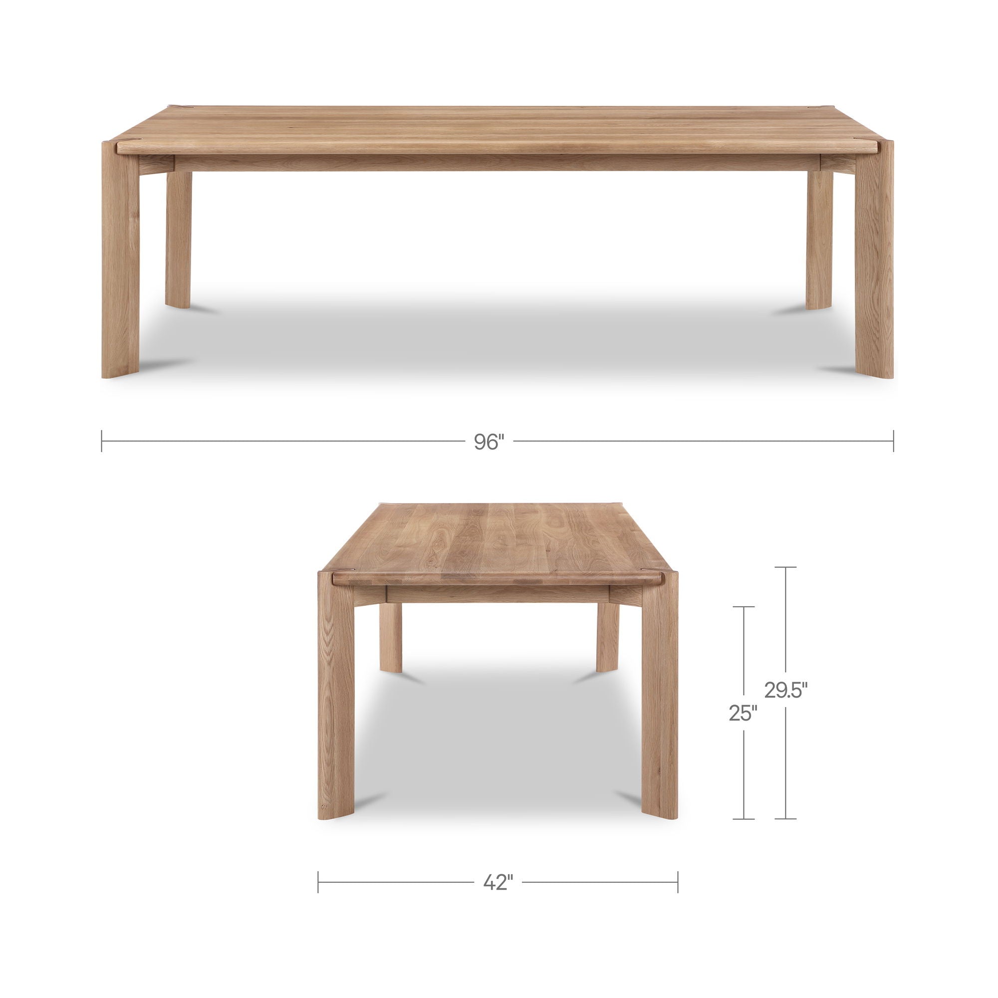 Daifuku - Large Dining Table - Brushed Oak / Natural - Image 2