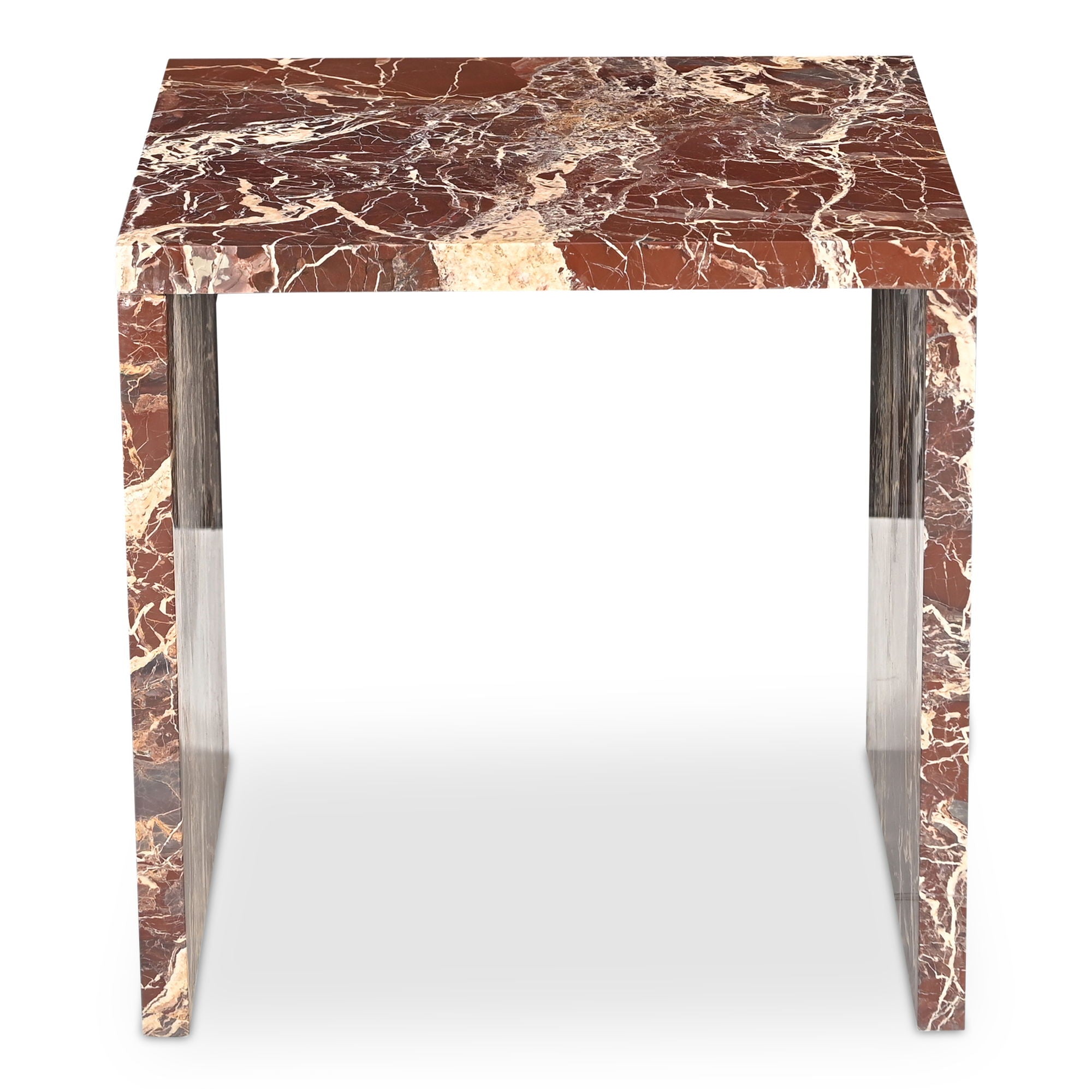 Rosa - Accent Table - Rosso Levanto Marble - Image 1
