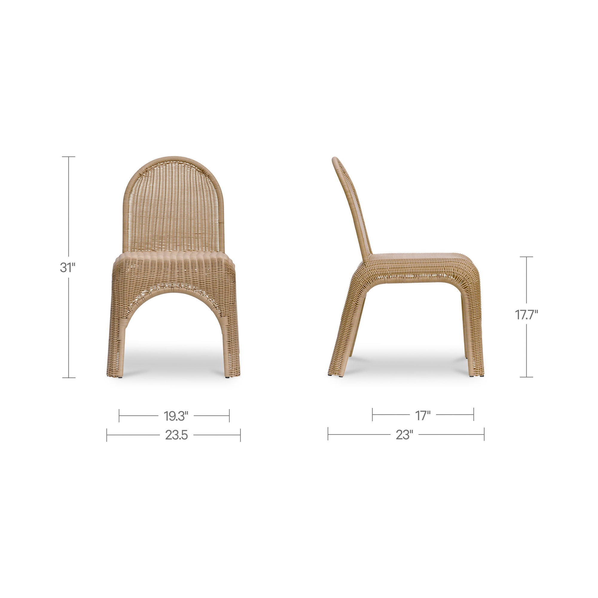 Kendall - Dining Chair (Set of 2) - Light Brown - Image 3