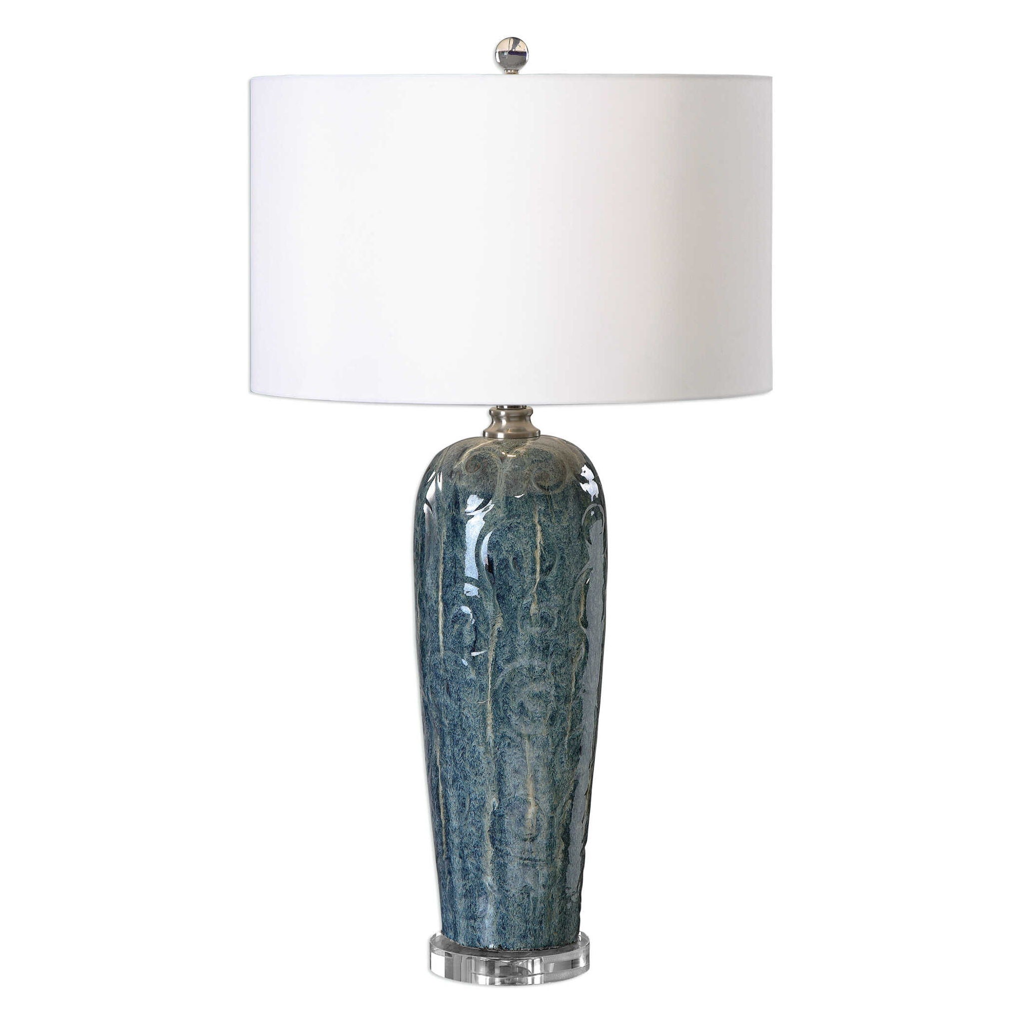 Maira - Ceramic Table Lamp - Blue - Image 1