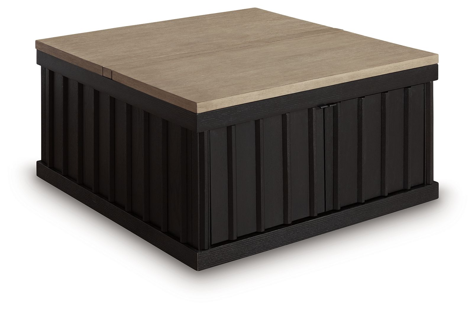 Rylandyn – Lift Top Cocktail Table – Black / Light Brown