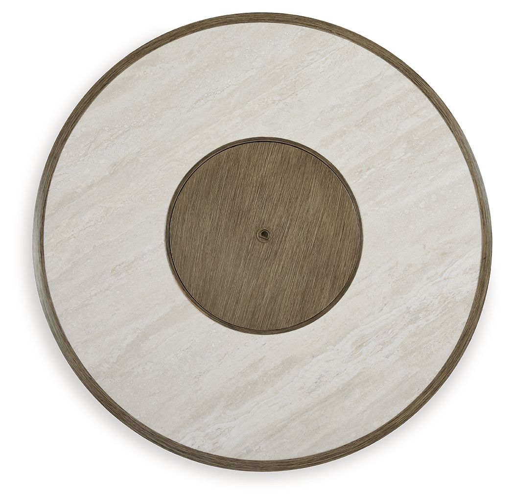 Rainier Ranch - Round Fire Pit Table - Beige - Image 3