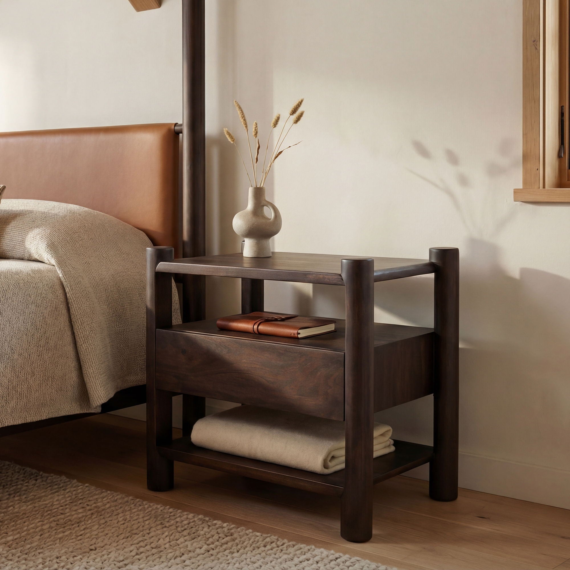 Devin – Nightstand – Brown