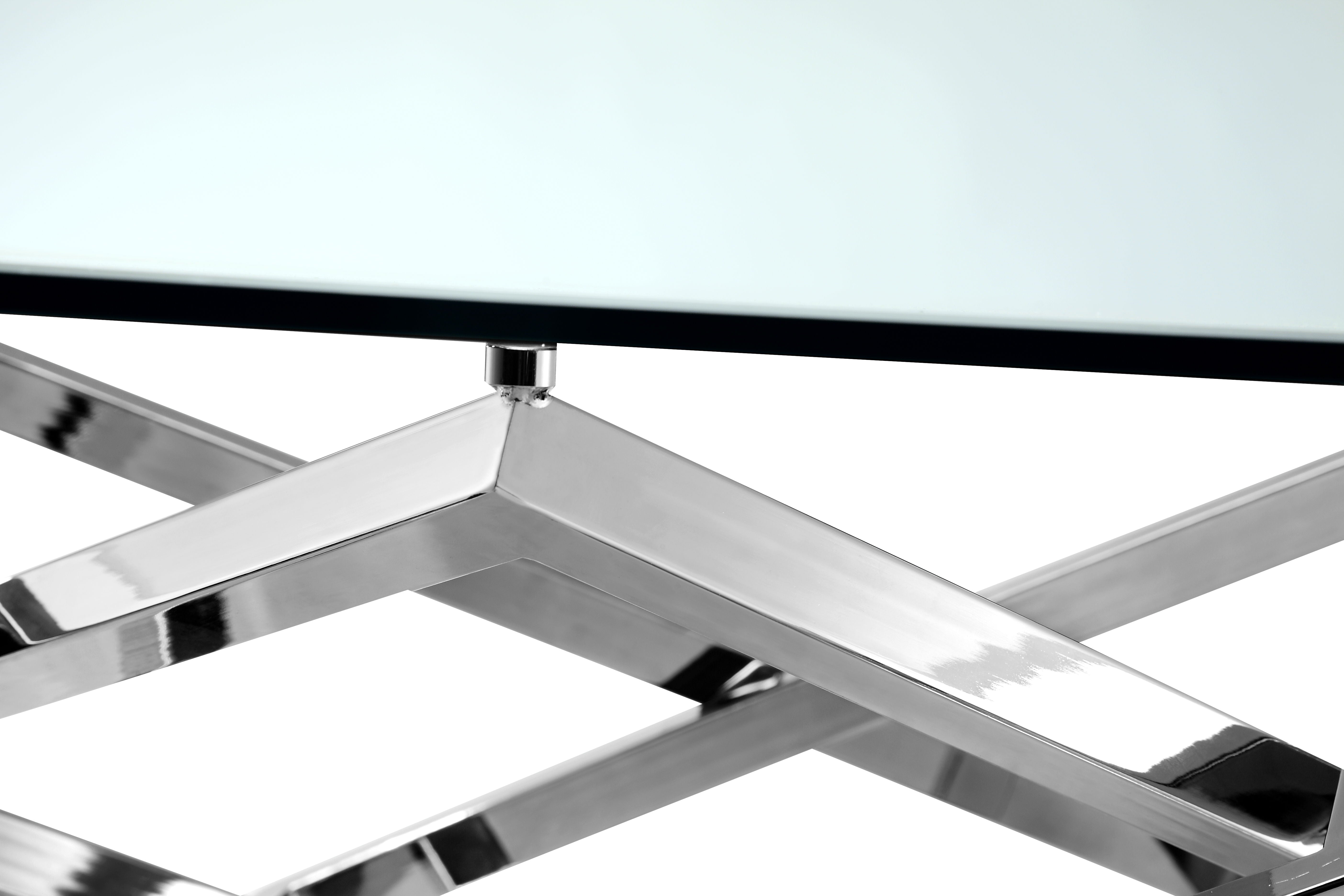 Lenox Square - Rectangular Sofa Table - Nickel - Image 3