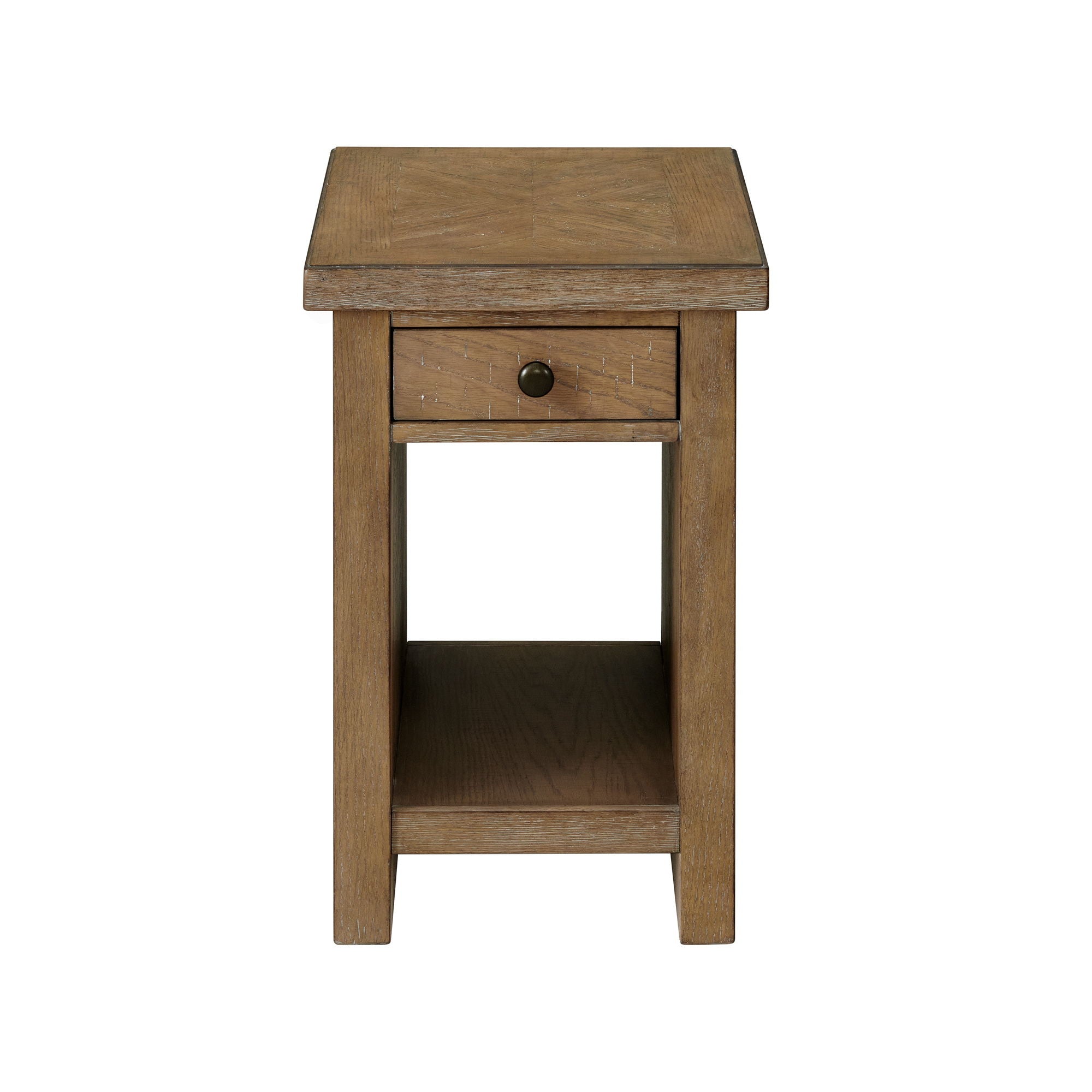 Landmark - Chairside Table - Weathered Oak - Image 2