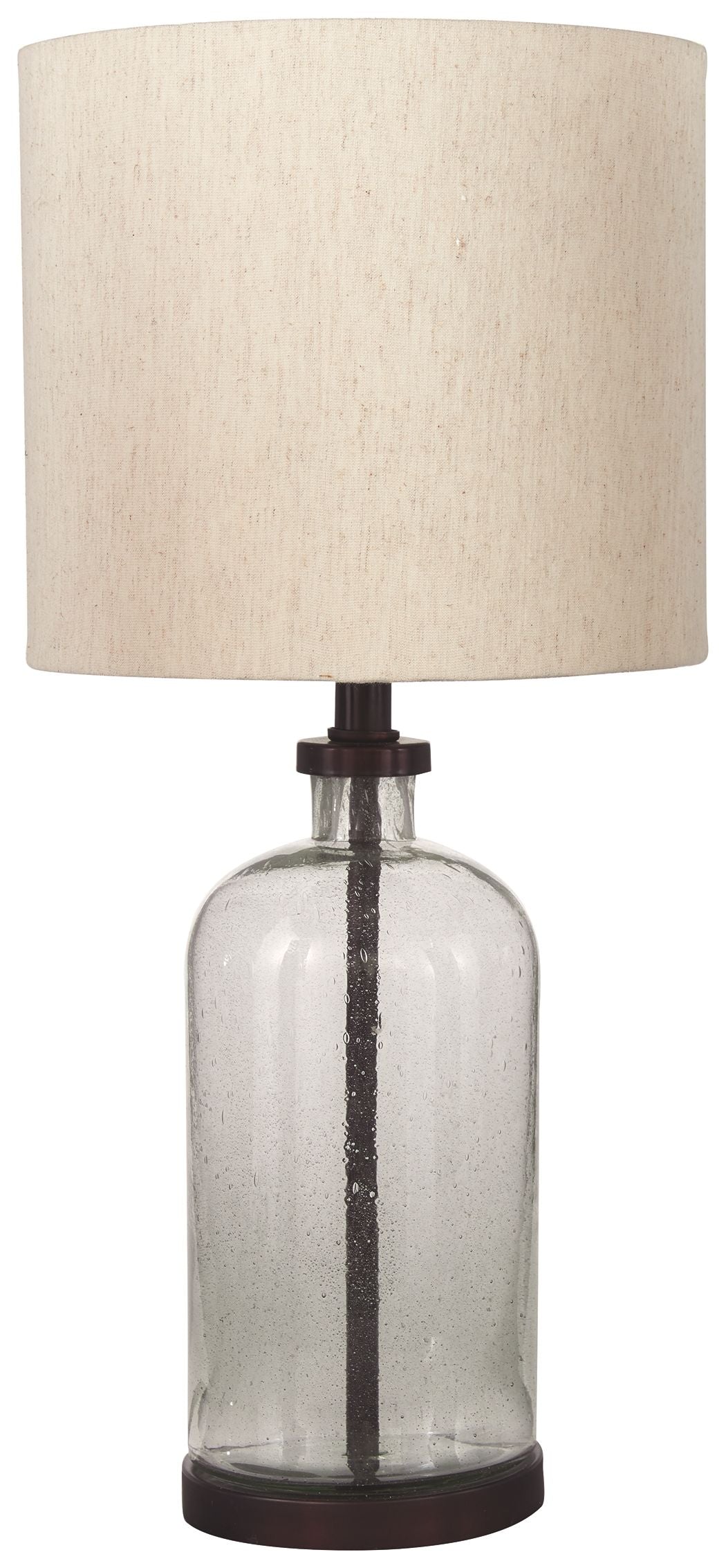 Bandile - Glass Table Lamp  - Clear / Bronze Finish - Image 1