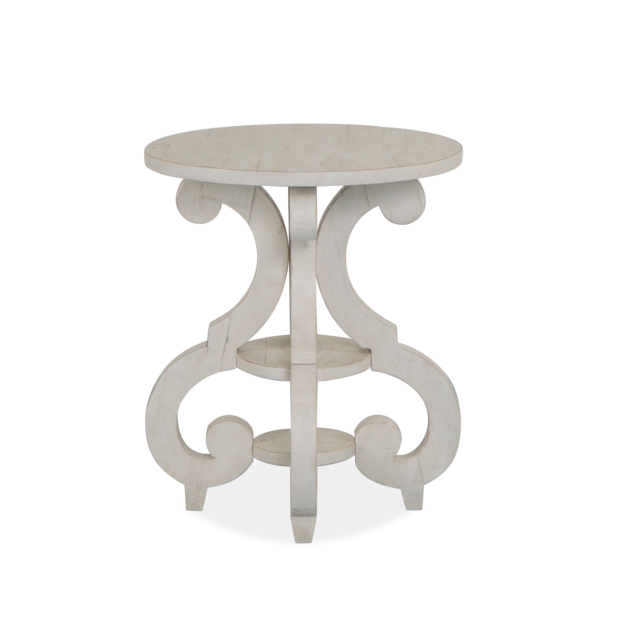 Bronwyn - Round Accent Table - Alabaster - Image 1