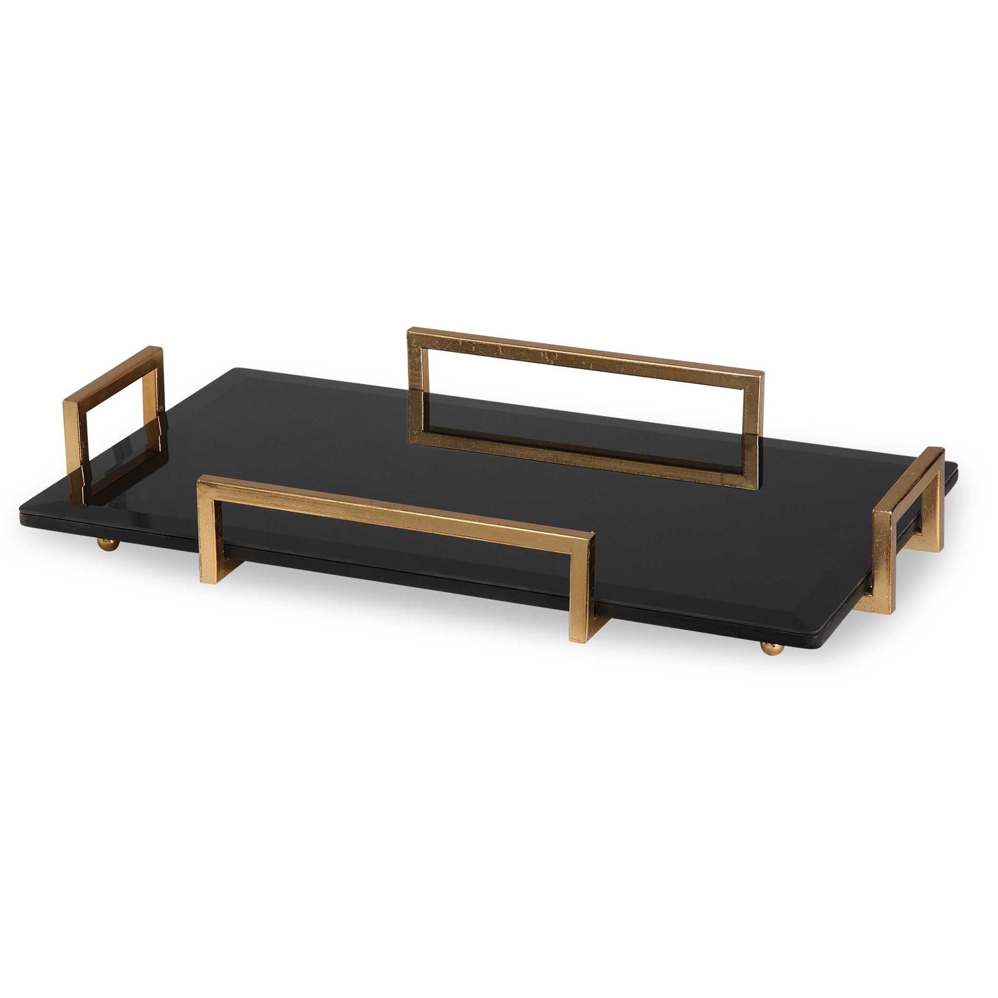 Ettore – Glass Tray – Black