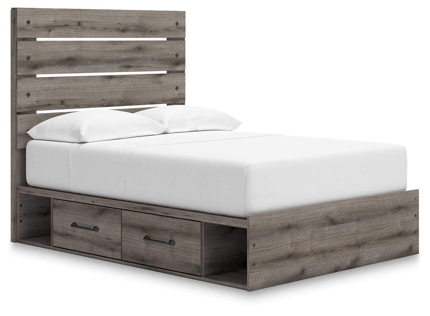 Graystorm – Panel Bed With Storage