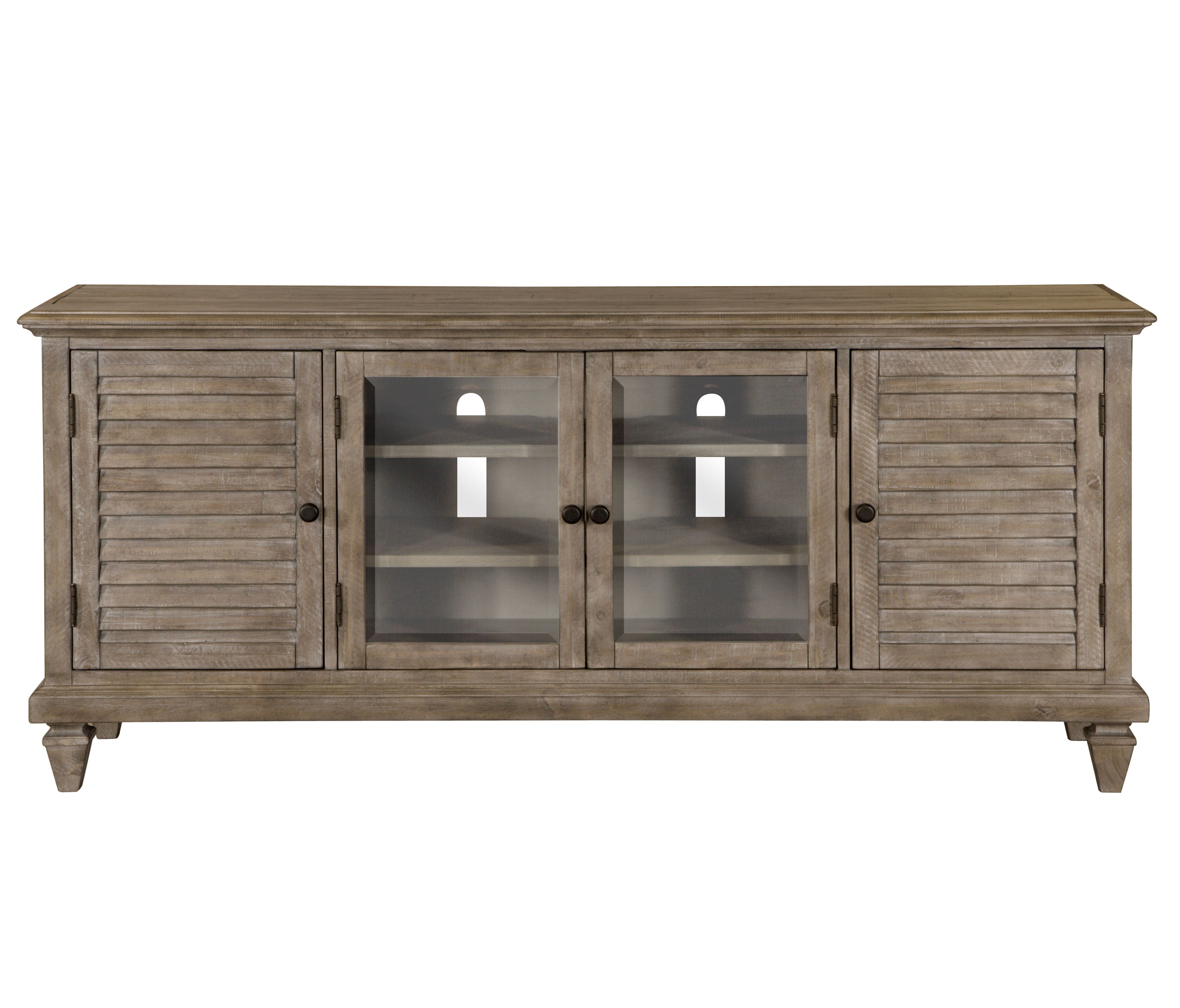 Calistoga – Rustic Entertainment Console – Dovetail Gray
