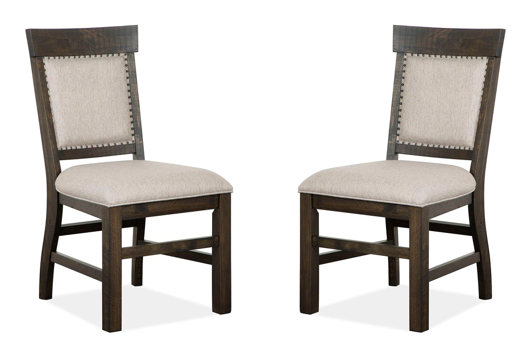 Bellamy - Dining Side Chair With Upholstered Seat & Back (Set of 2) - Dark Brown - Image 1
