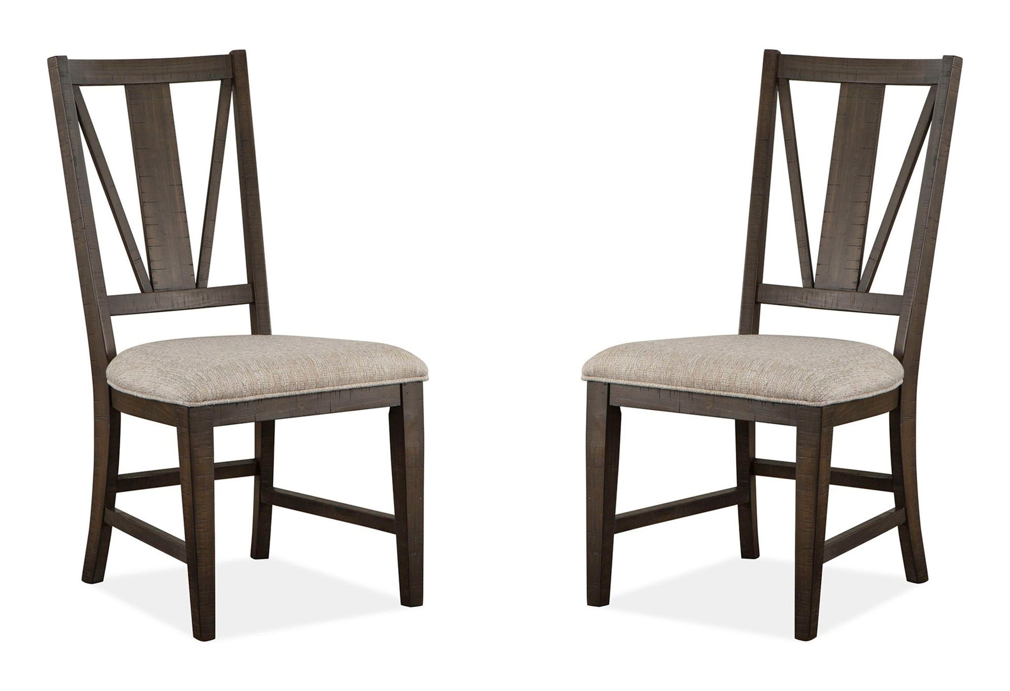 Westley Falls - Dining Side Chair With Upholstered Seat (Set of 2) - Graphite - Image 1