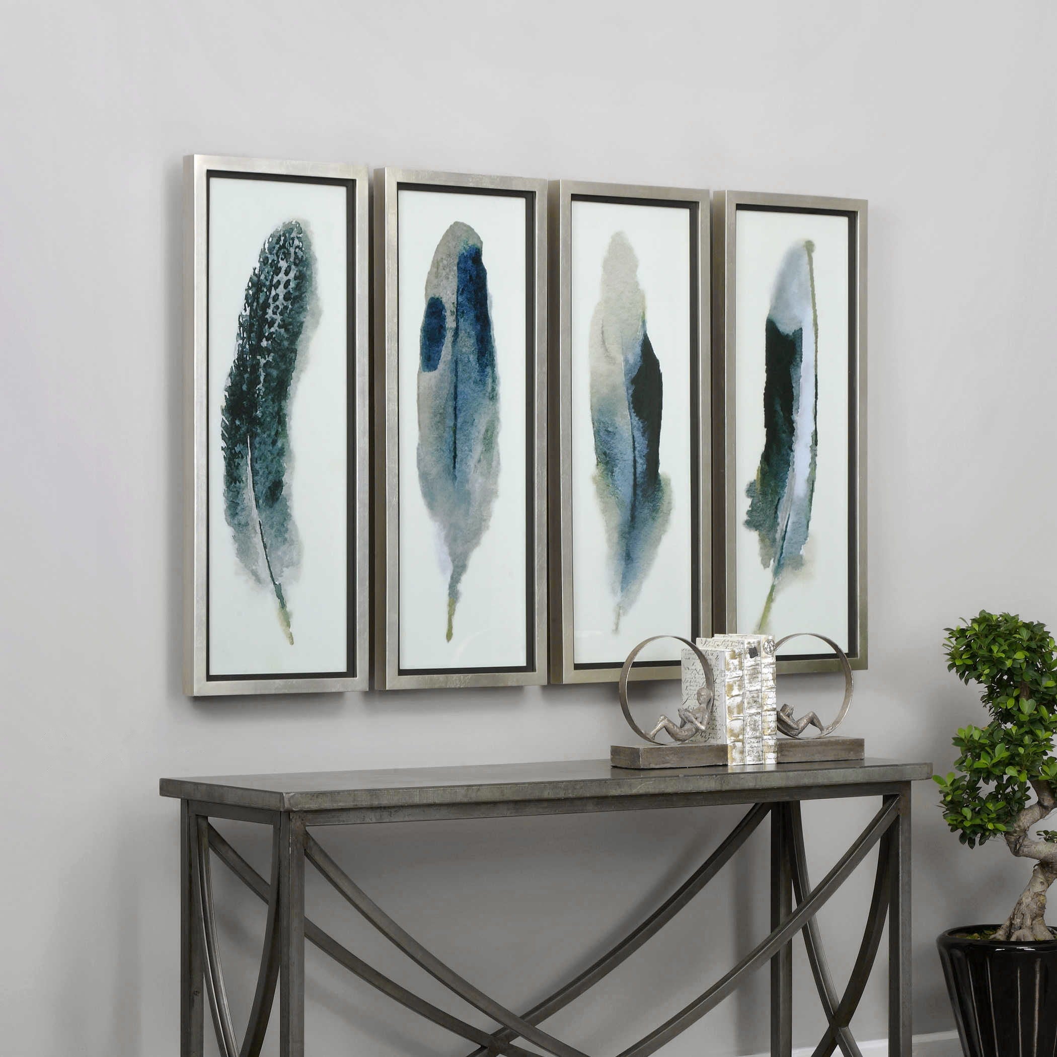 Feathered Beauty - Prints (Set of 4) - Pearl Silver - Image 3