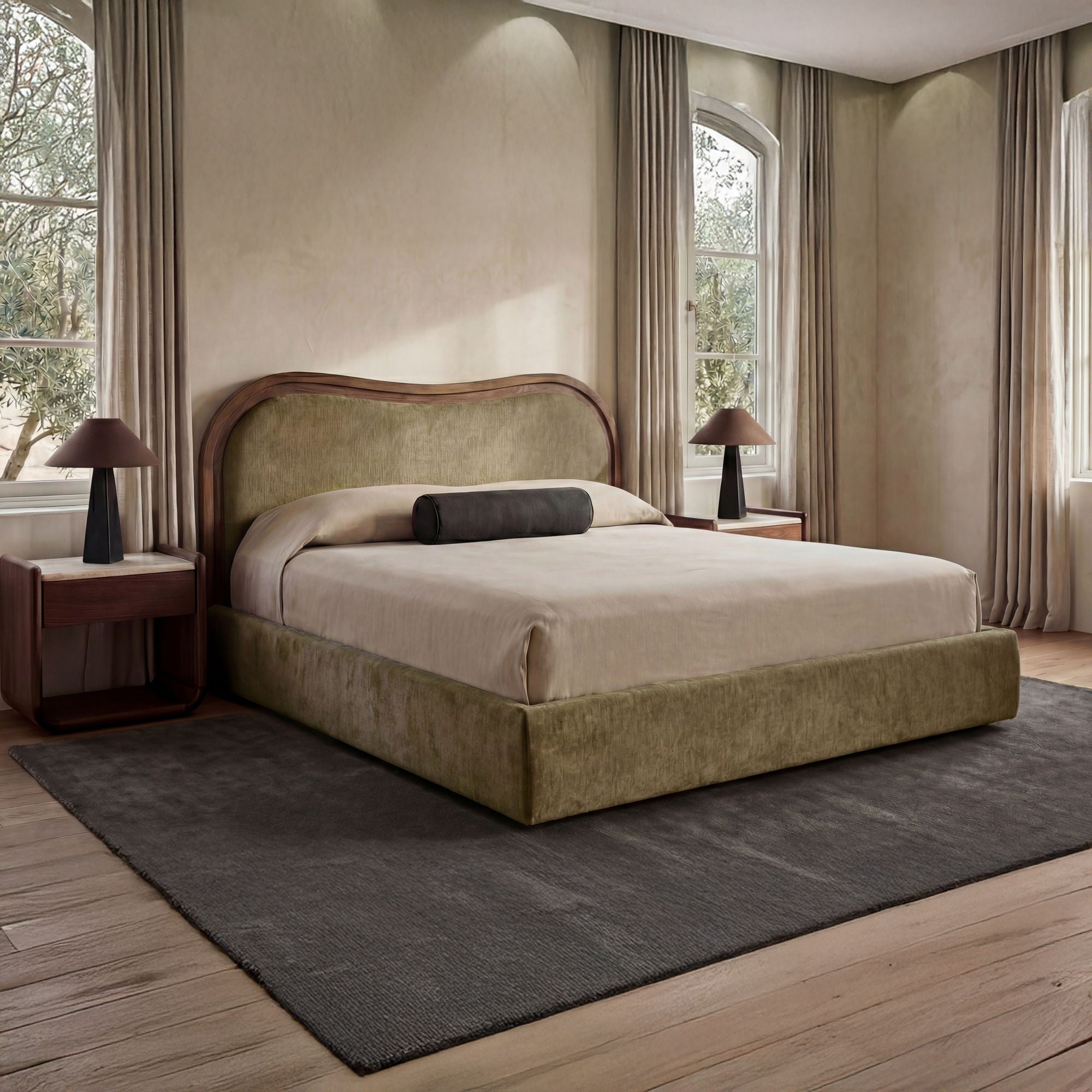 Camilla – King Bed – Green