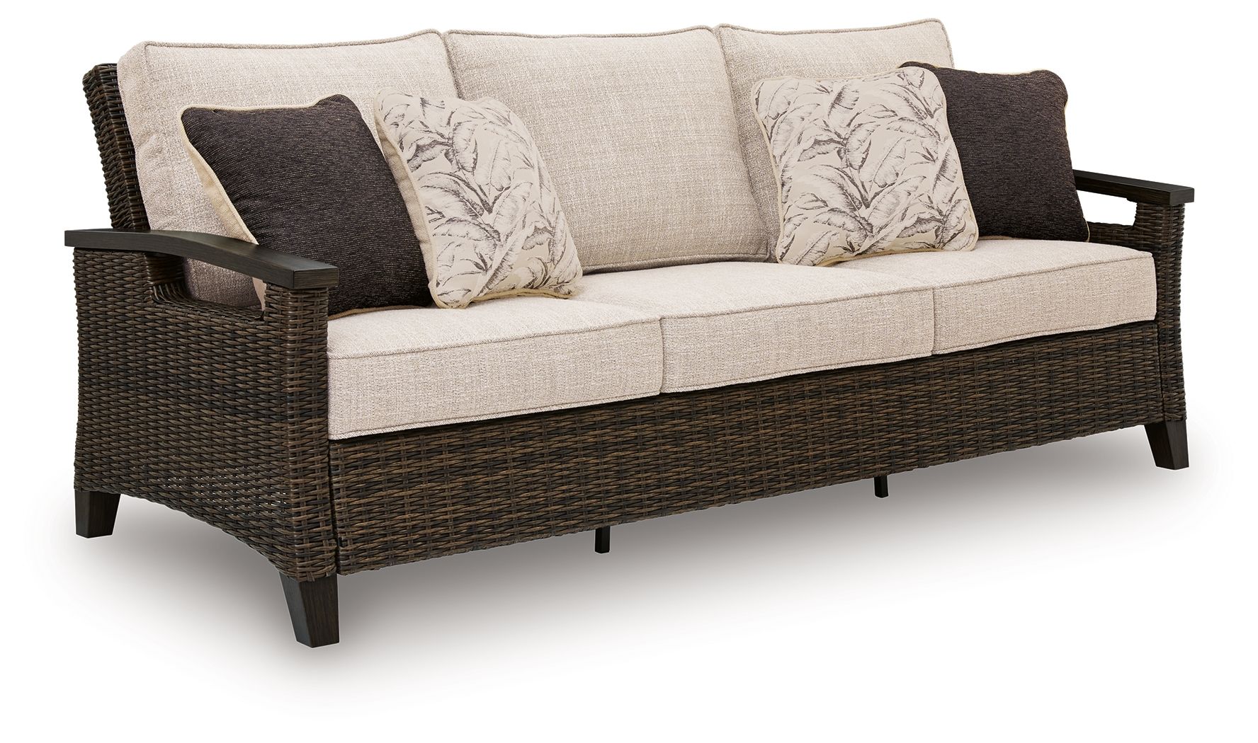 Monterey Point – Sofa With Cushion – Dark Brown