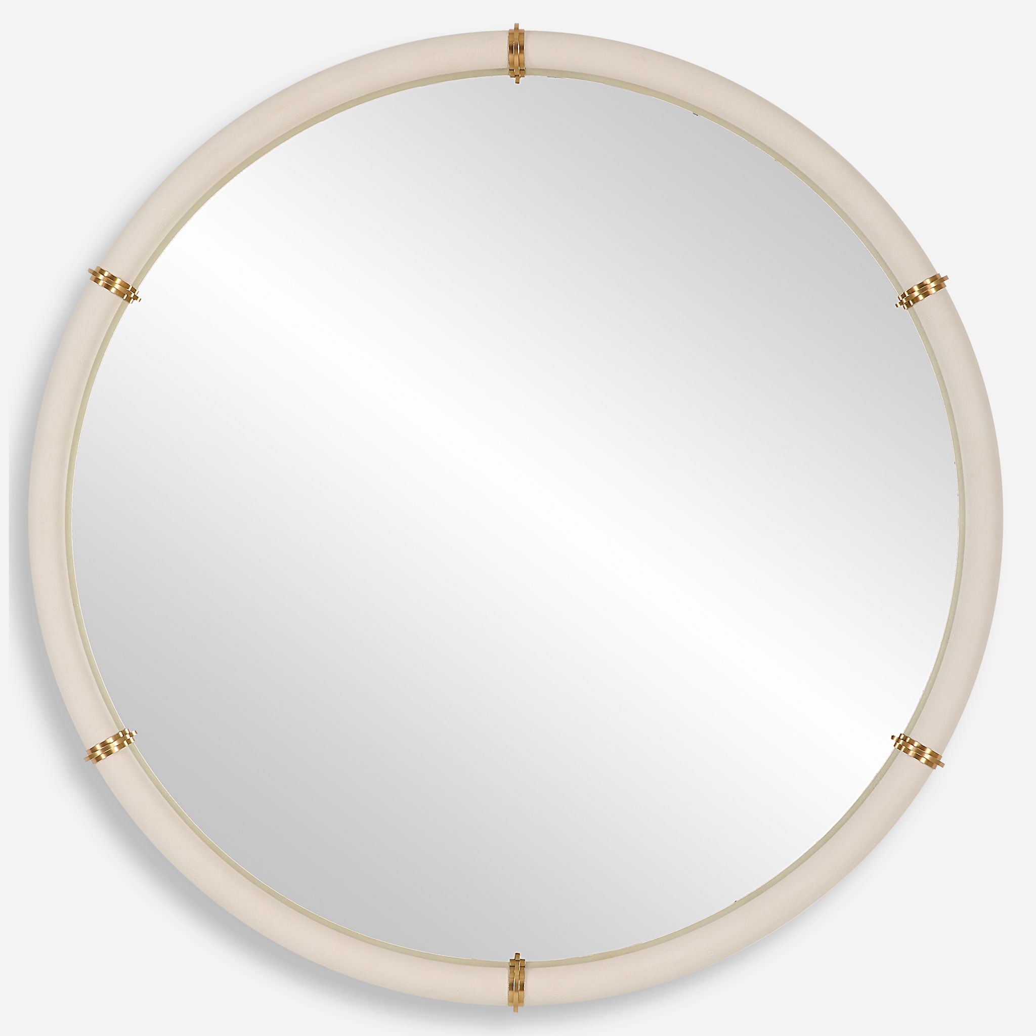 Cyprus – Round Mirror – White