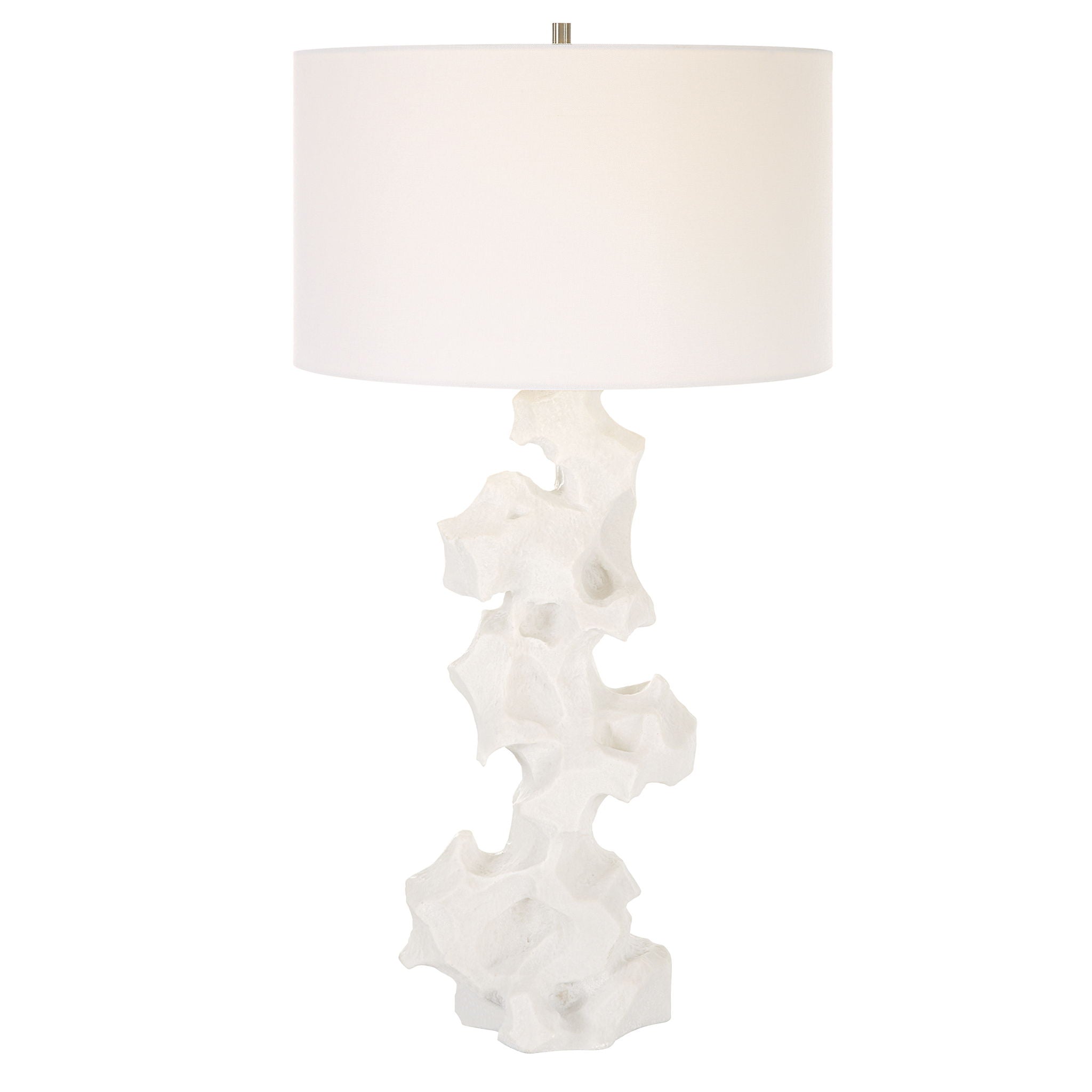Remnant - White Marble Table Lamp - Image 1