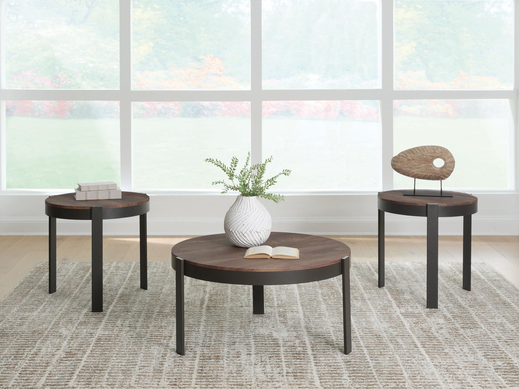 Horizon Hills - Occasional Table Set (Set of 3) - Brown / Black - Image 3