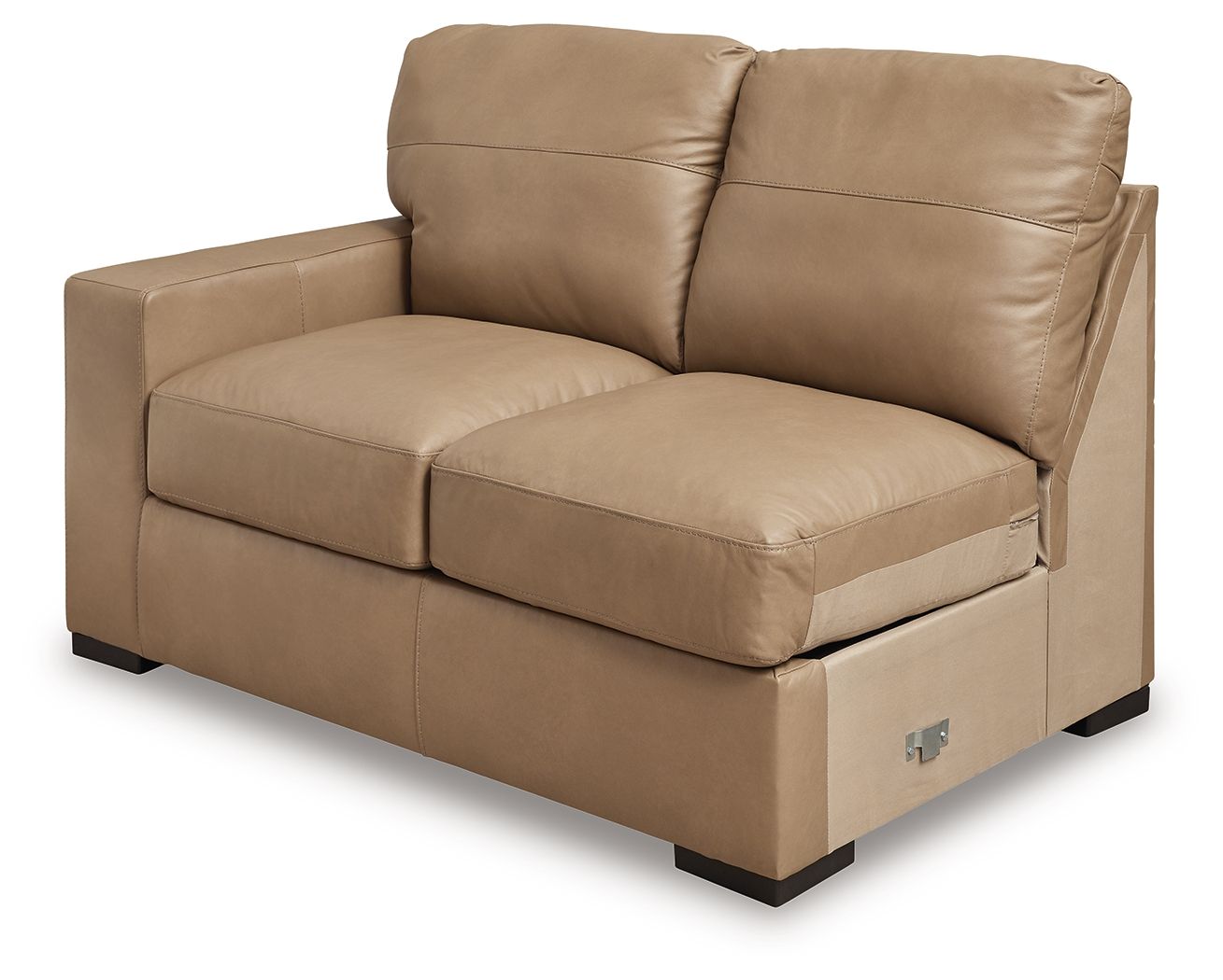 Bandon - 4-Piece Sectional With Laf Loveseat - Leather Match - Toffee - Image 3