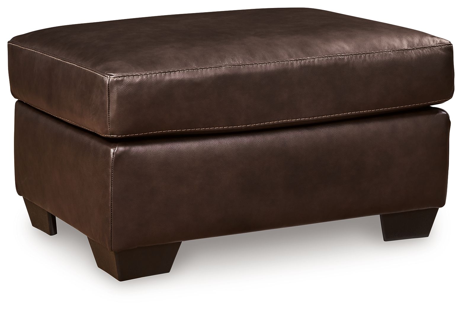 Santorine – Ottoman – Leather Match – Dark Brown