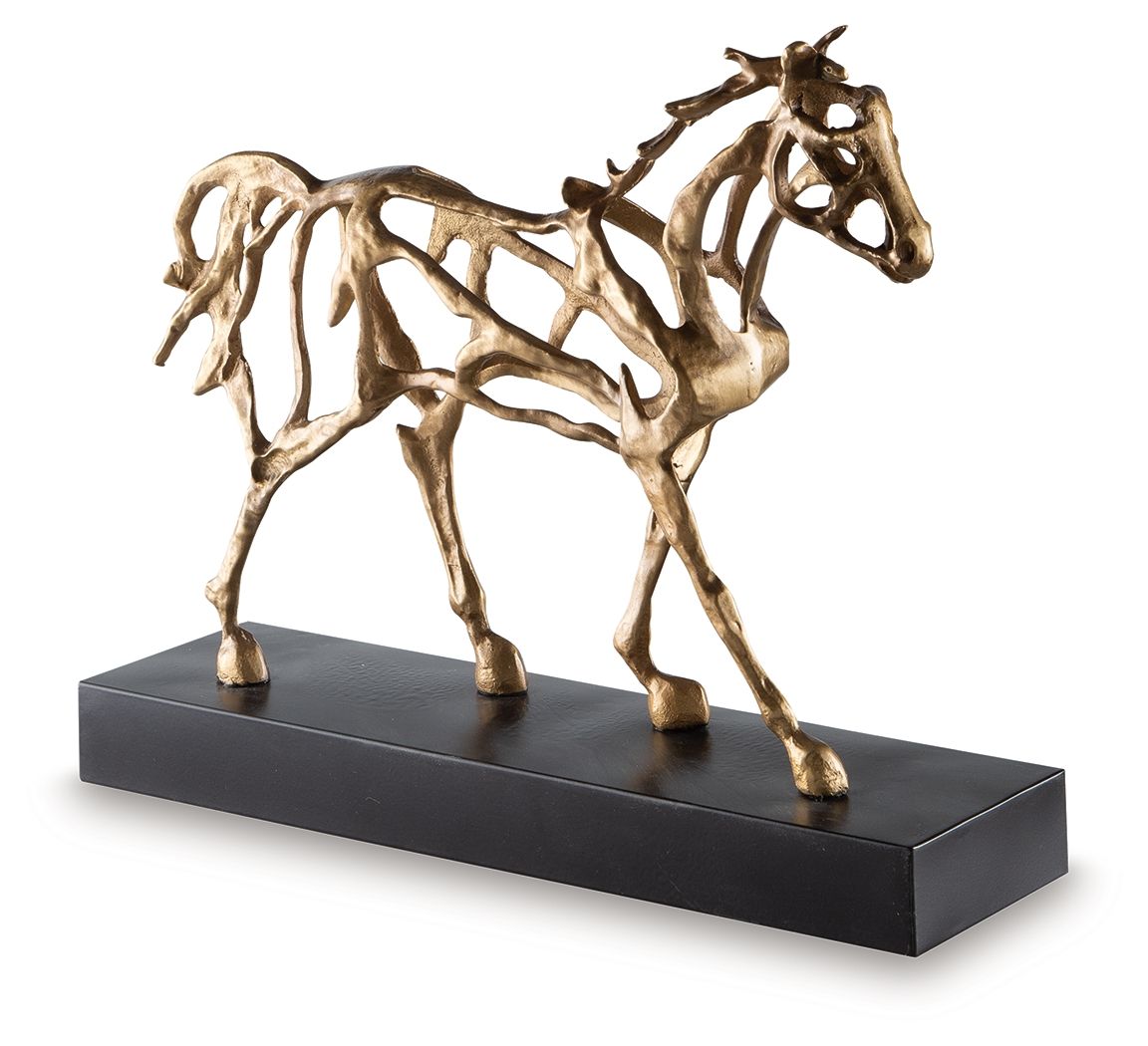 Grainville – Sculpture – Antique Gold Finish