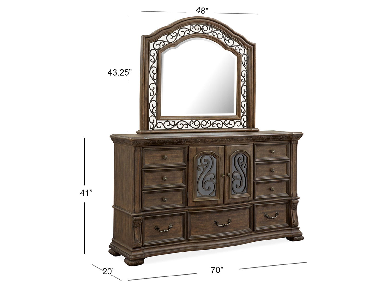 Durango - Shaped Mirror - Willadeene Brown - Image 3