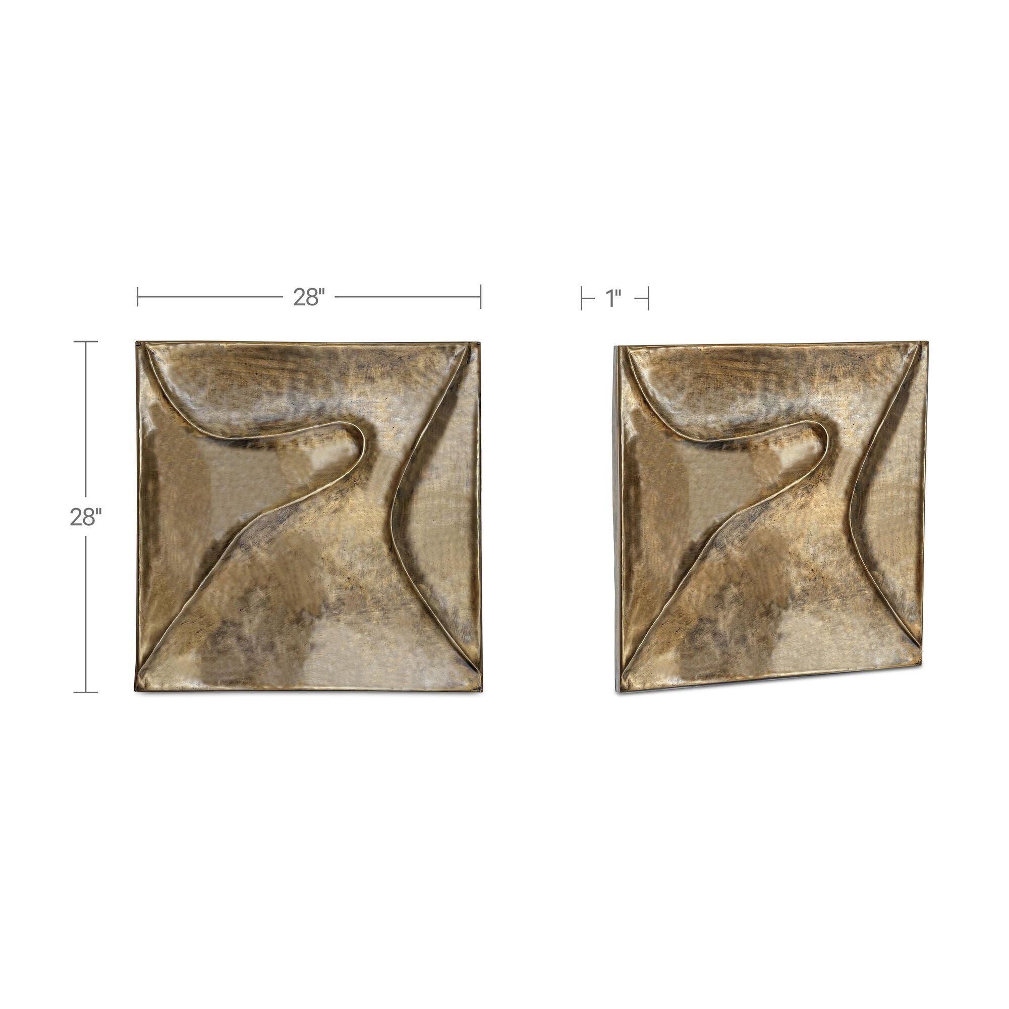 Bode - Wall Sculpture - Aged Brass - Image 2