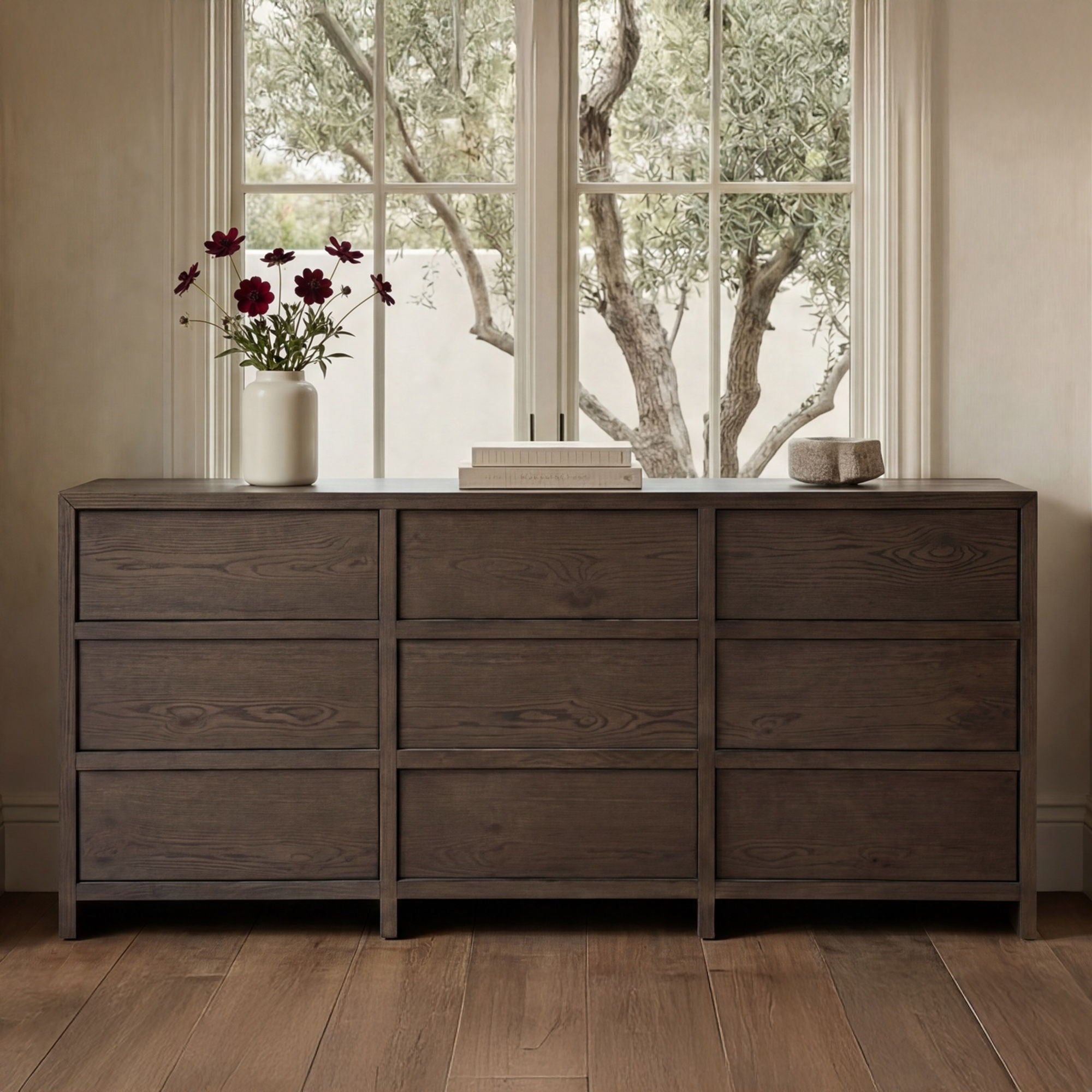 Jenson – 9 Drawer Dresser – Brown