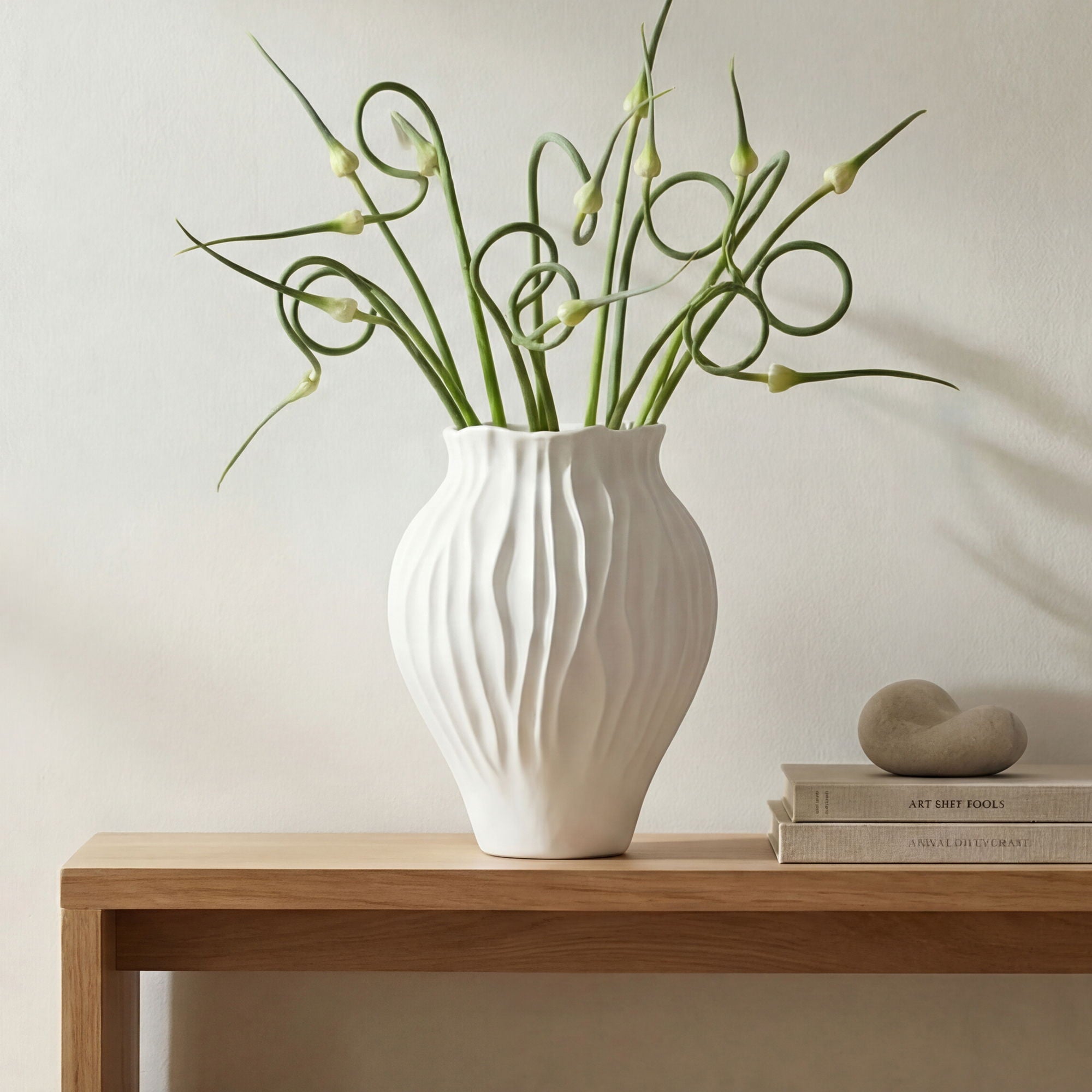 Adria - 14" Vessel - White - Image 1