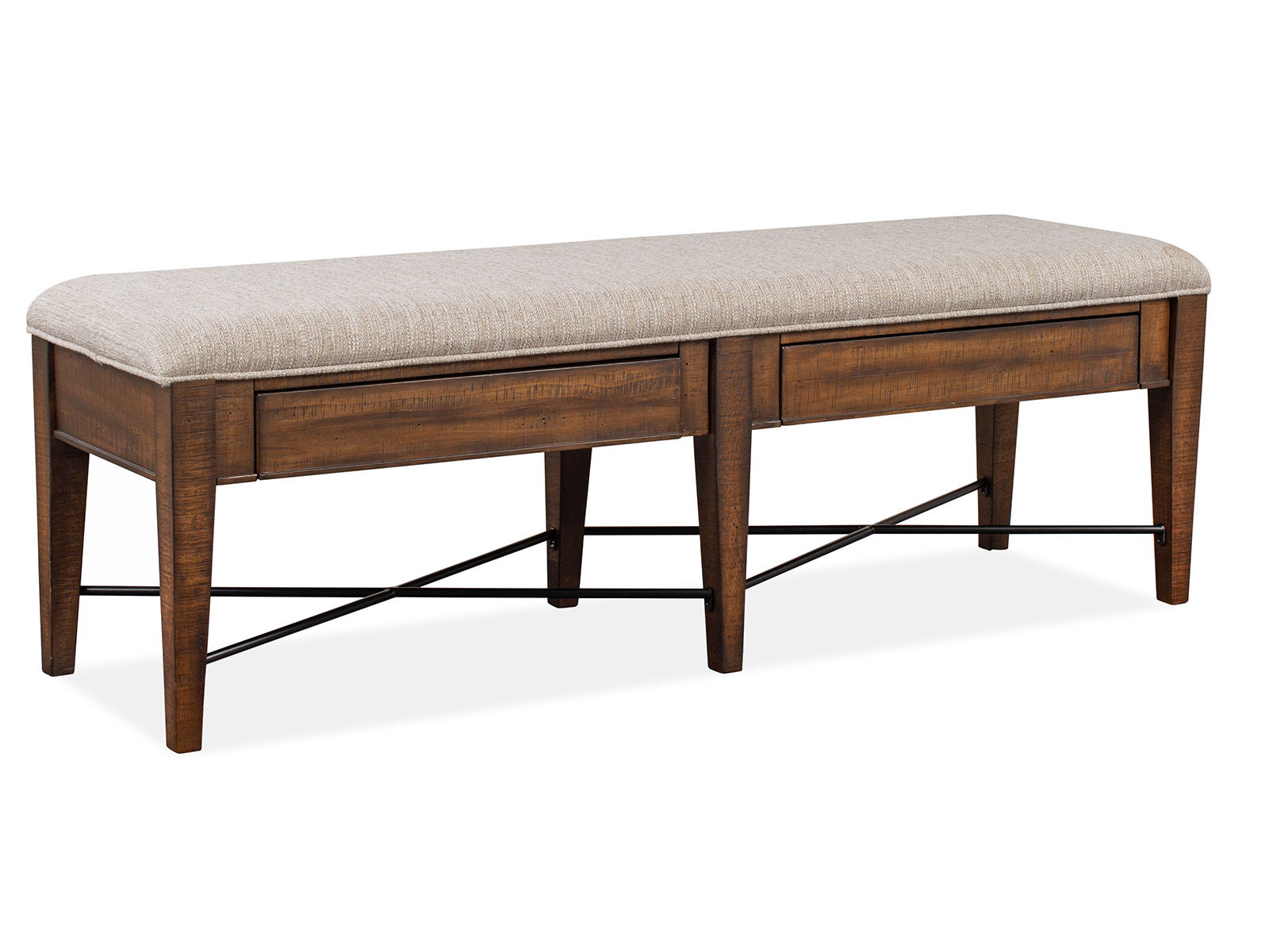 Bay Creek - Bench With Upholstered Seat - Toasted Nutmeg - Image 1