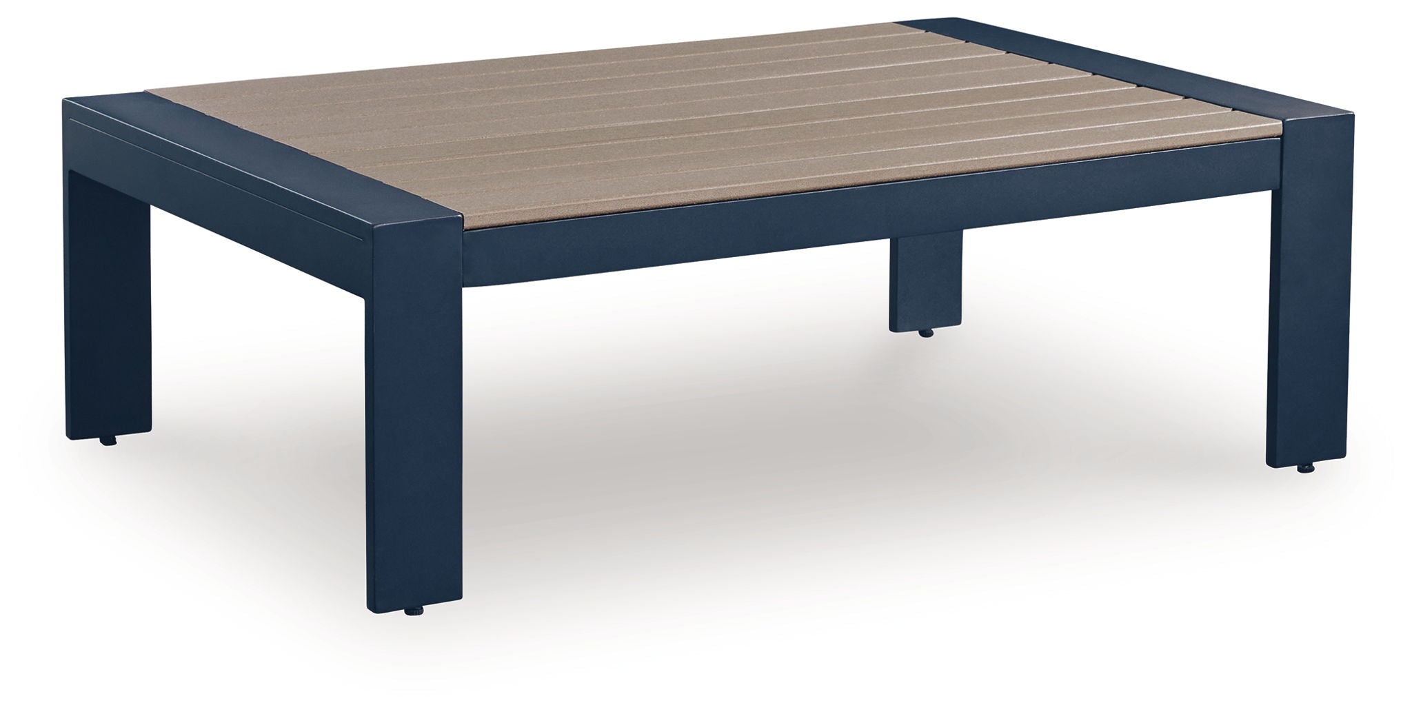 East Beach - Blue - Rectangular Cocktail Table - Image 1