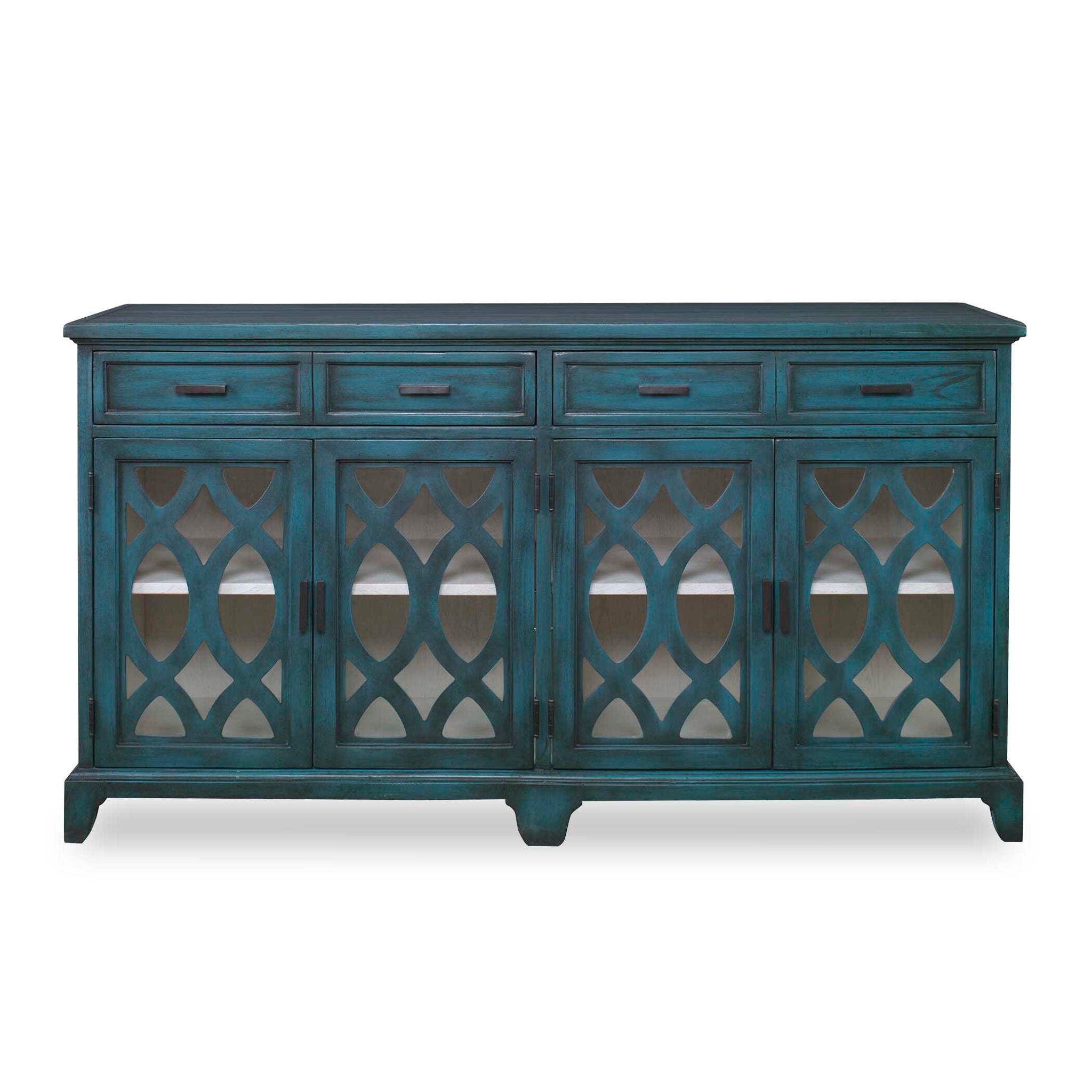 Oksana – Wooden Credenza – Green