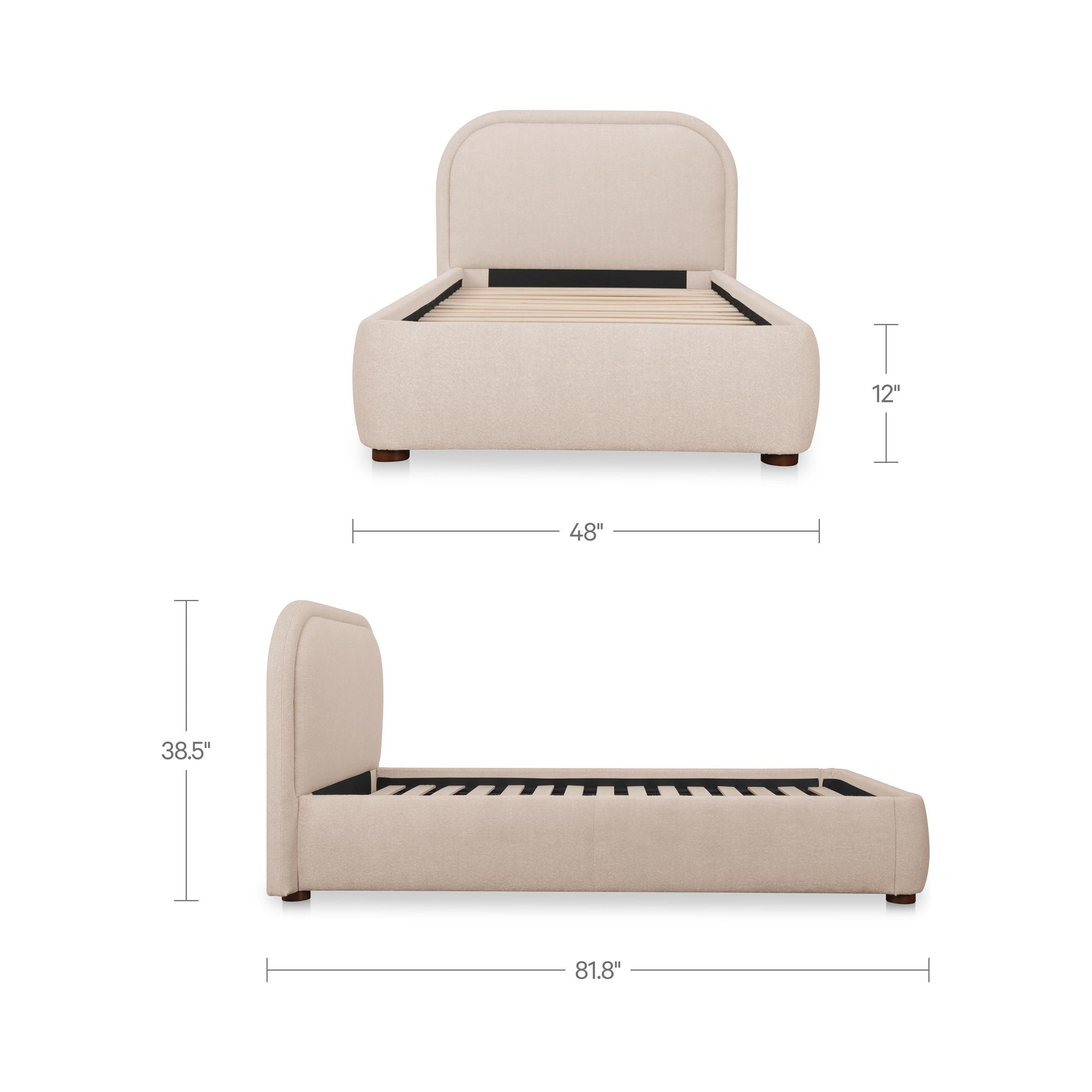 Colin - Twin Bed - Light Brown - Image 2