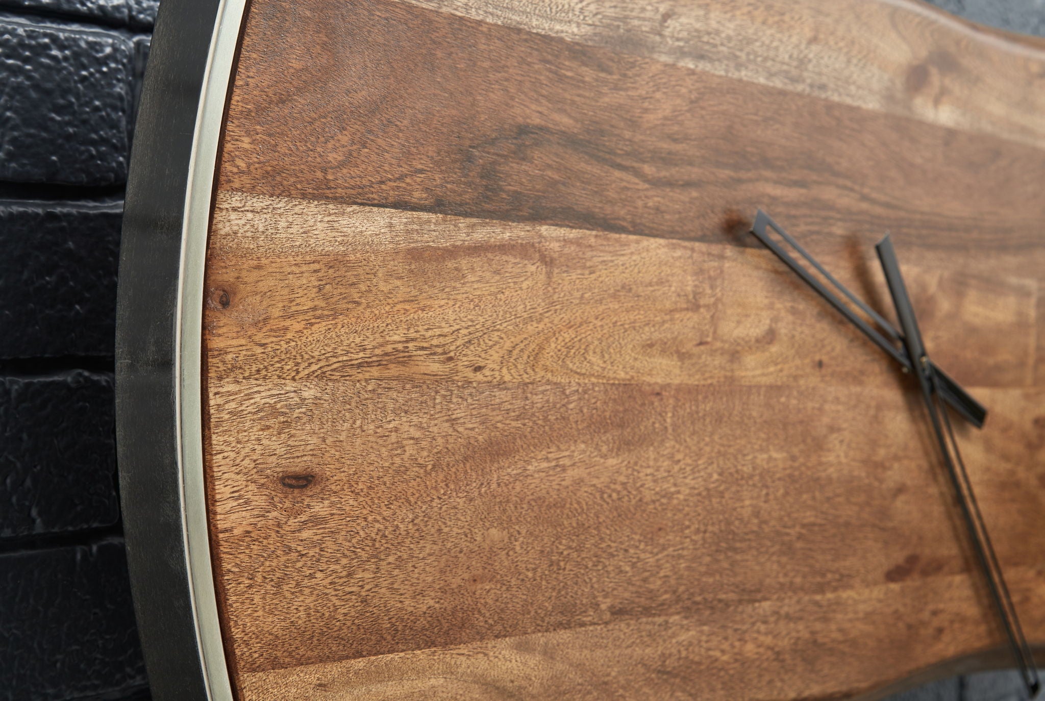 Panchali - Wall Clock - Brown / Silver Finish - Image 3