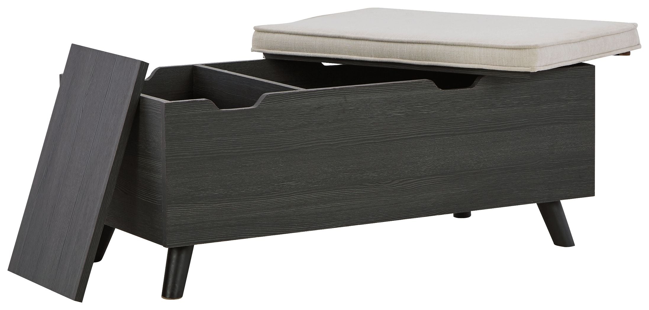 Yarlow - Storage Bench - Dark Gray - Image 3