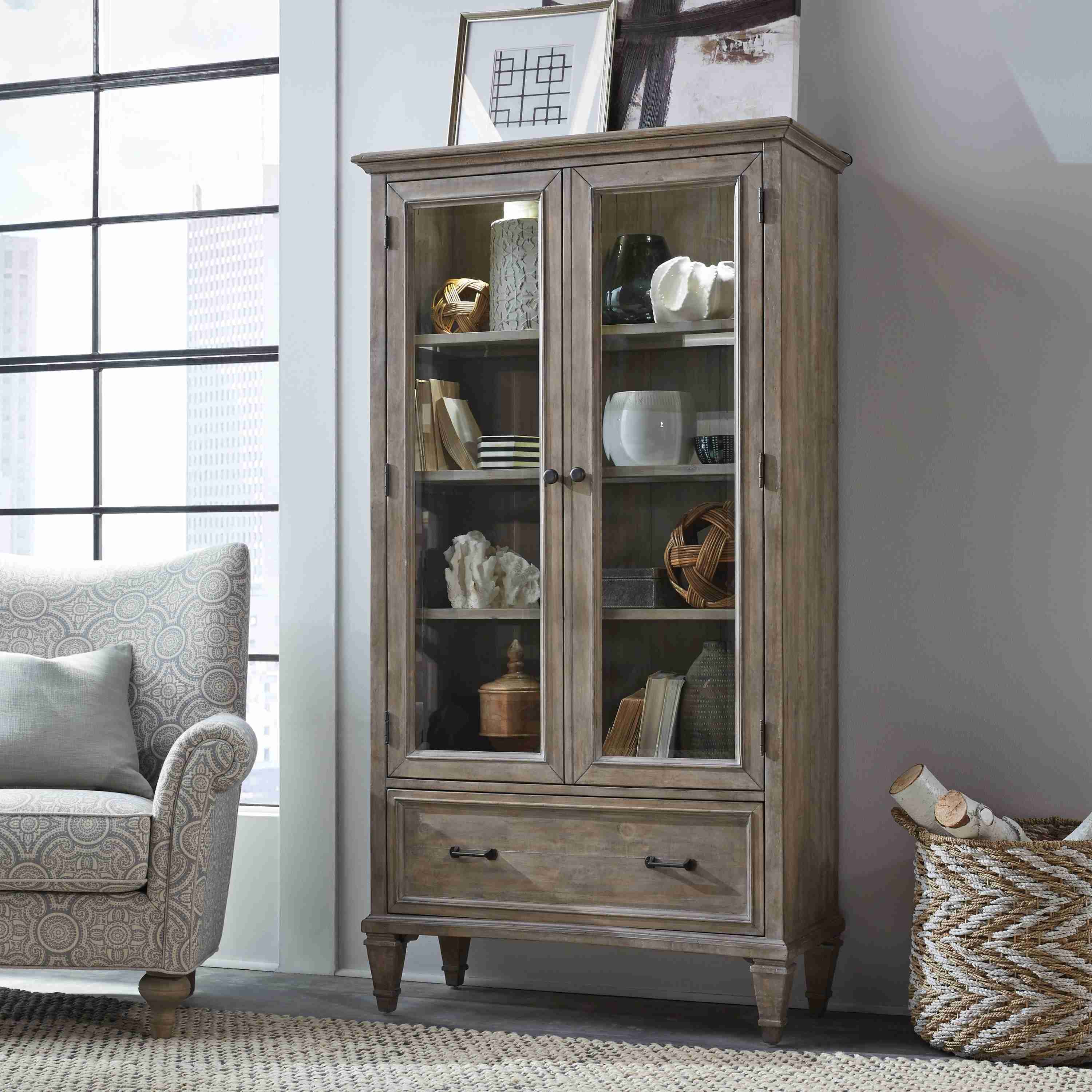Lancaster - Door Bookcase - Dove Tail Gray - Image 3