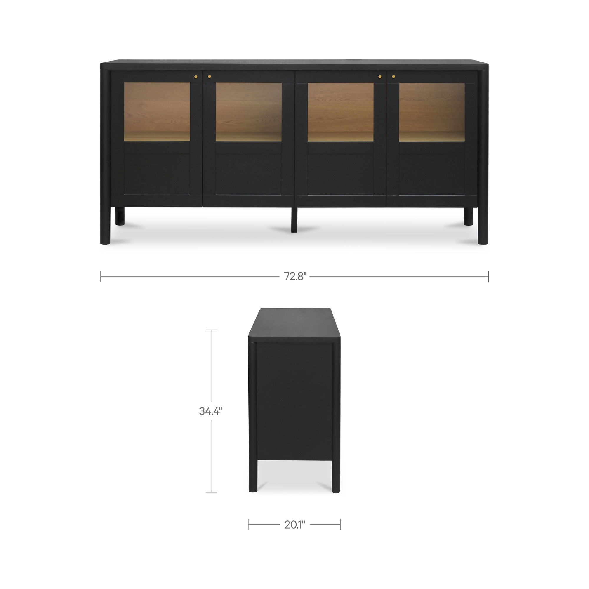Hannah - Sideboard - Black - Image 2