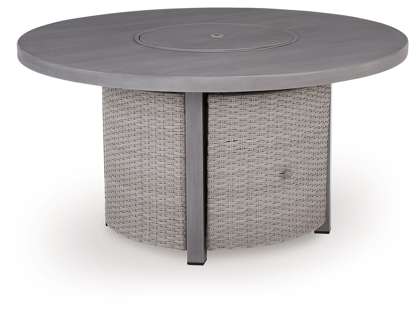 Half Moon Beach – Round Fire Pit Table – Gray