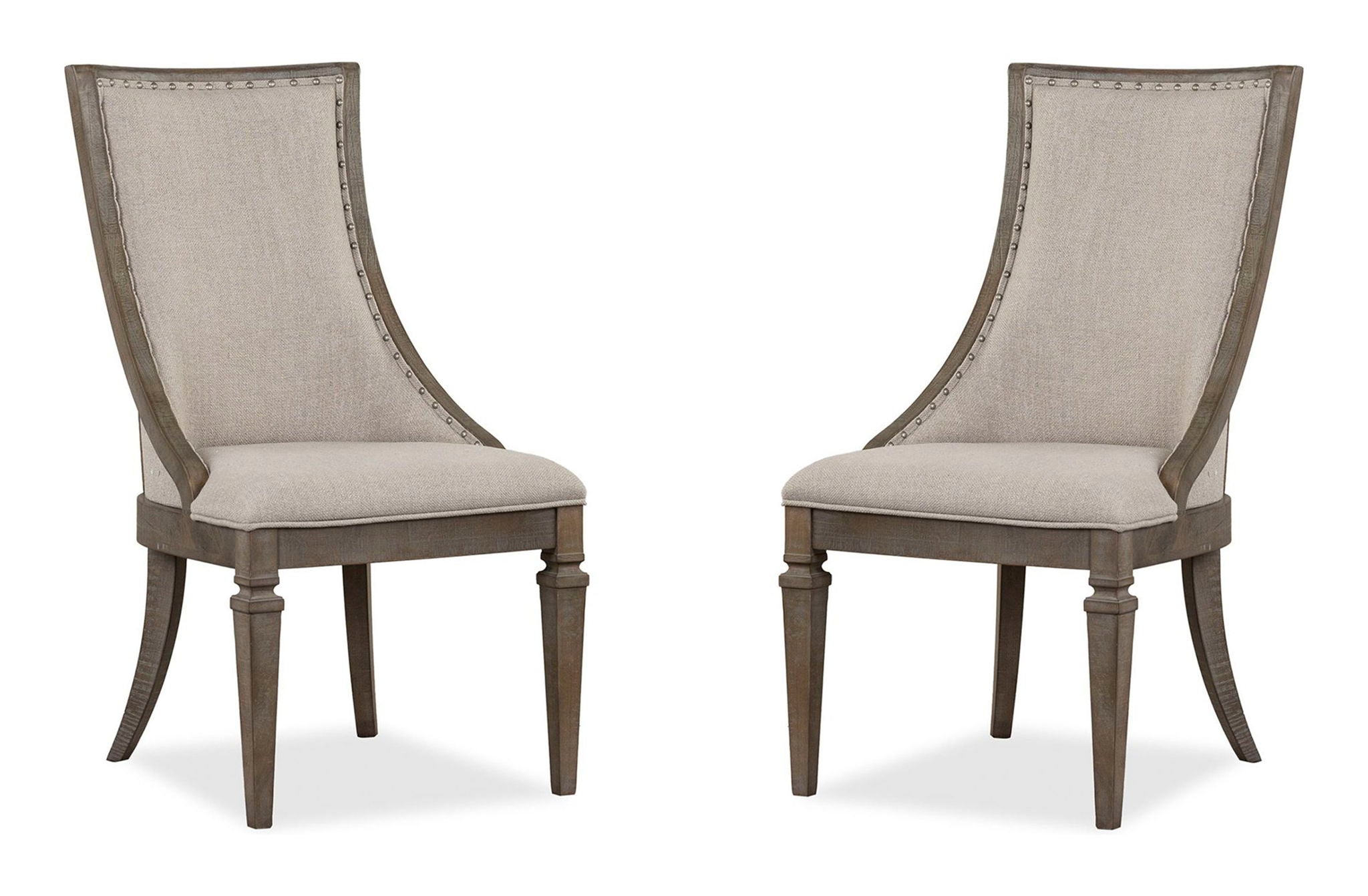 Lancaster - Dining Arm Chair With Upholstered Seat & Back (Set of 2) - Dovetail Gray - Image 1